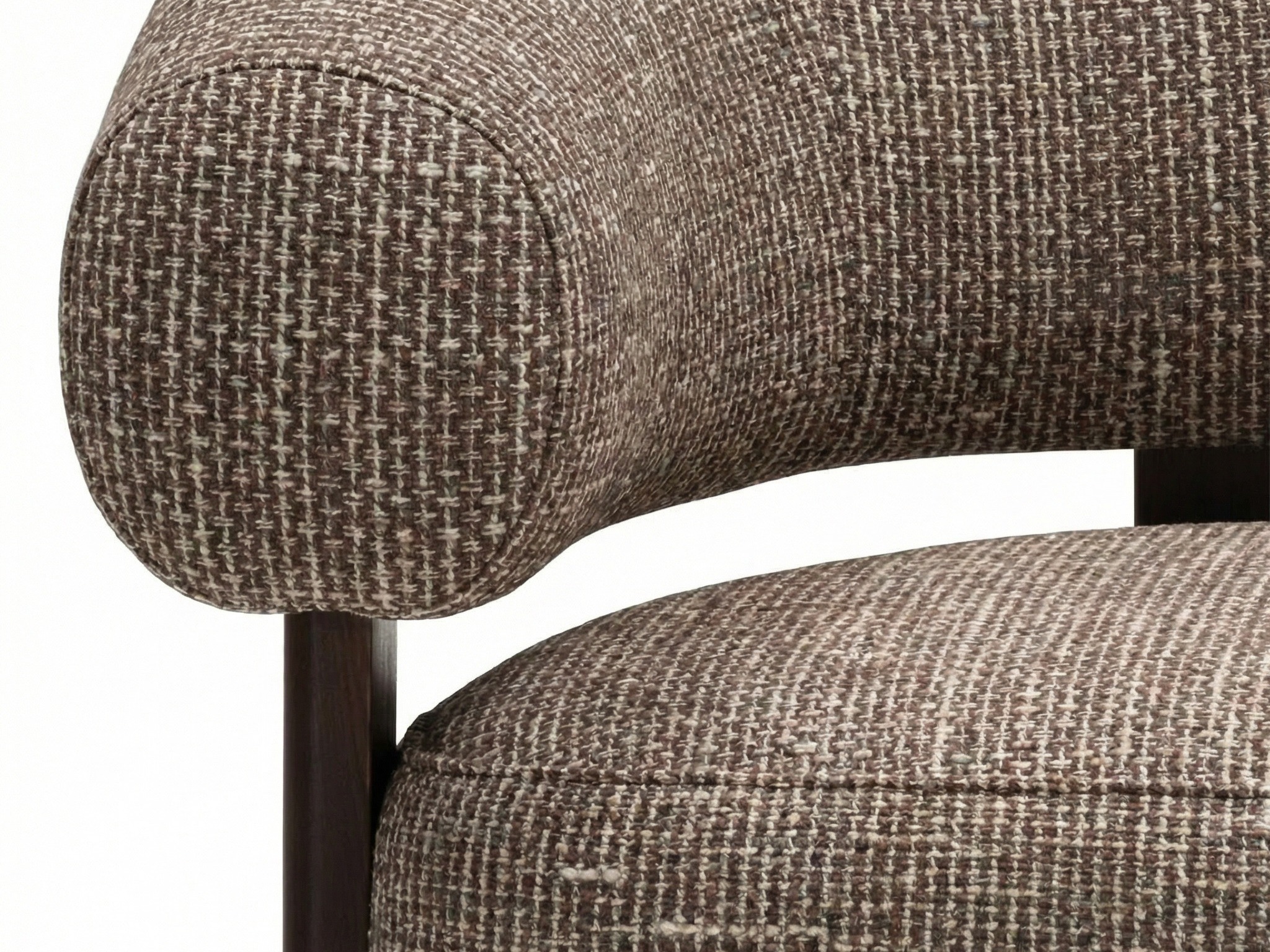Fotelja Burleson 548 (Smeđa + Orah)