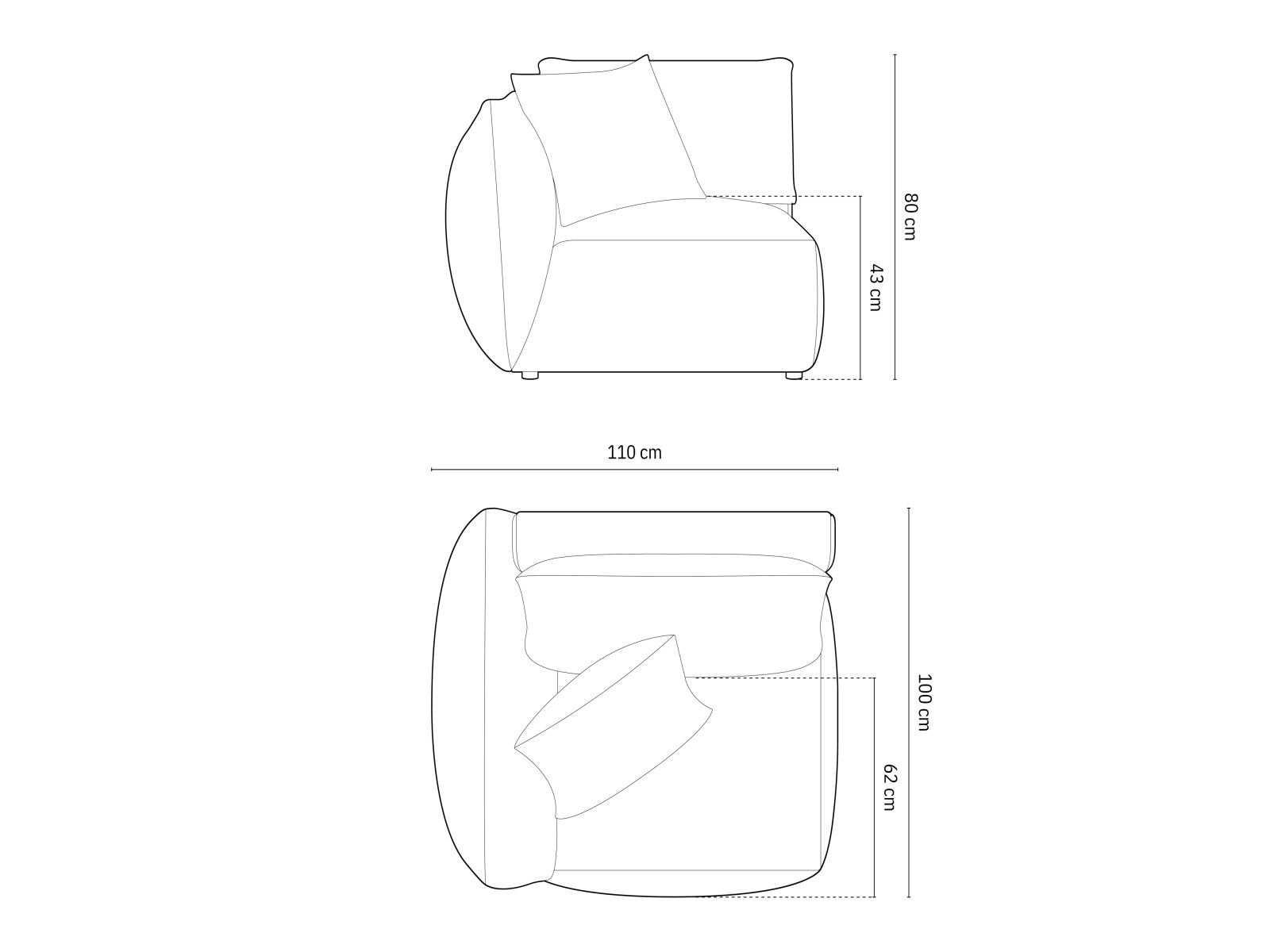 Modularne sjedeće garniture Ruvmone 101 (Casino Terracota)