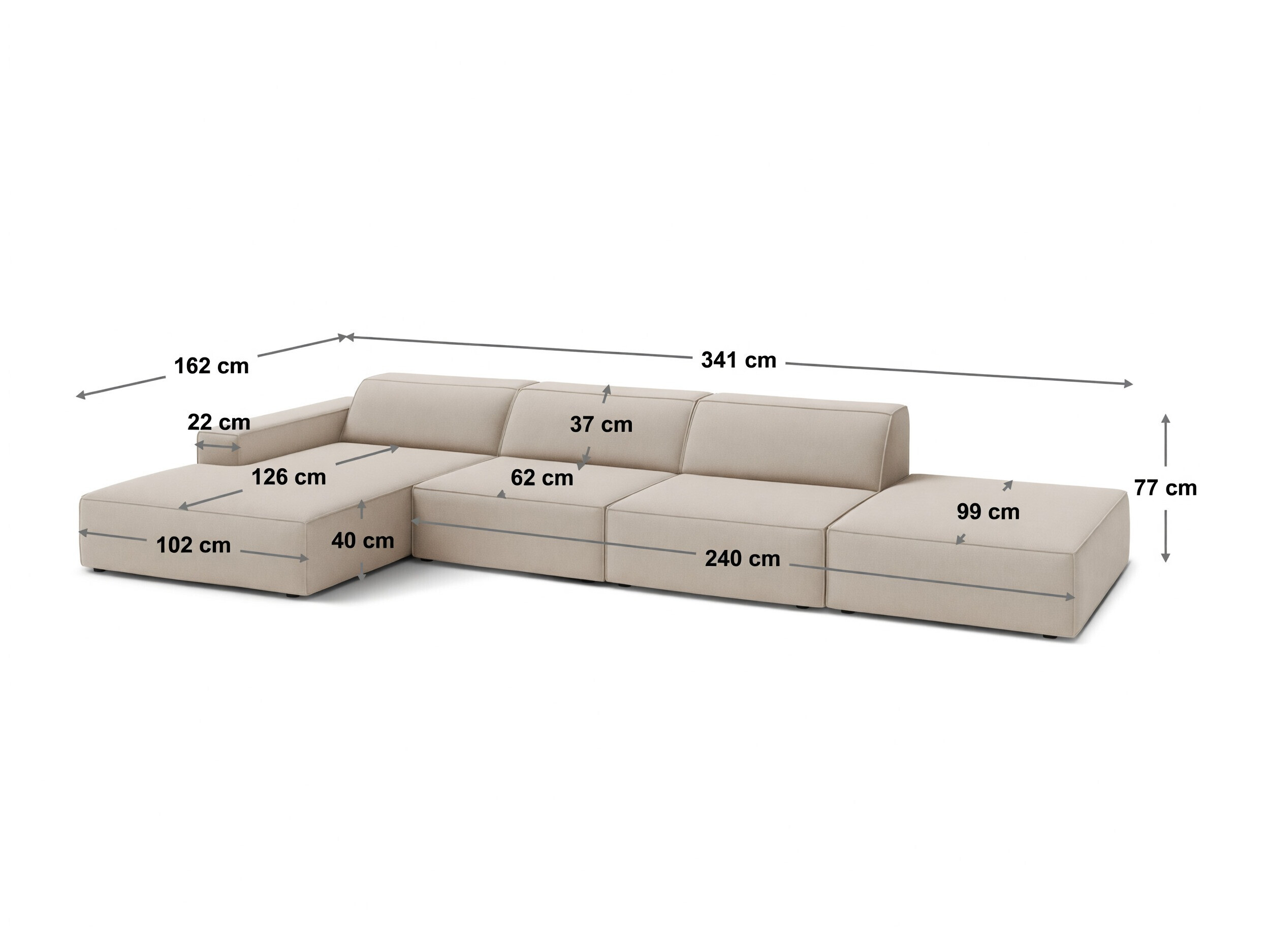 Modularna kutna garnitura Lomcalu 109 (Baloo 2078)