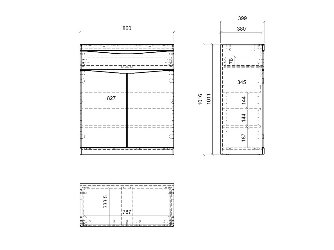 Komoda Venlori 115 (Bijela)