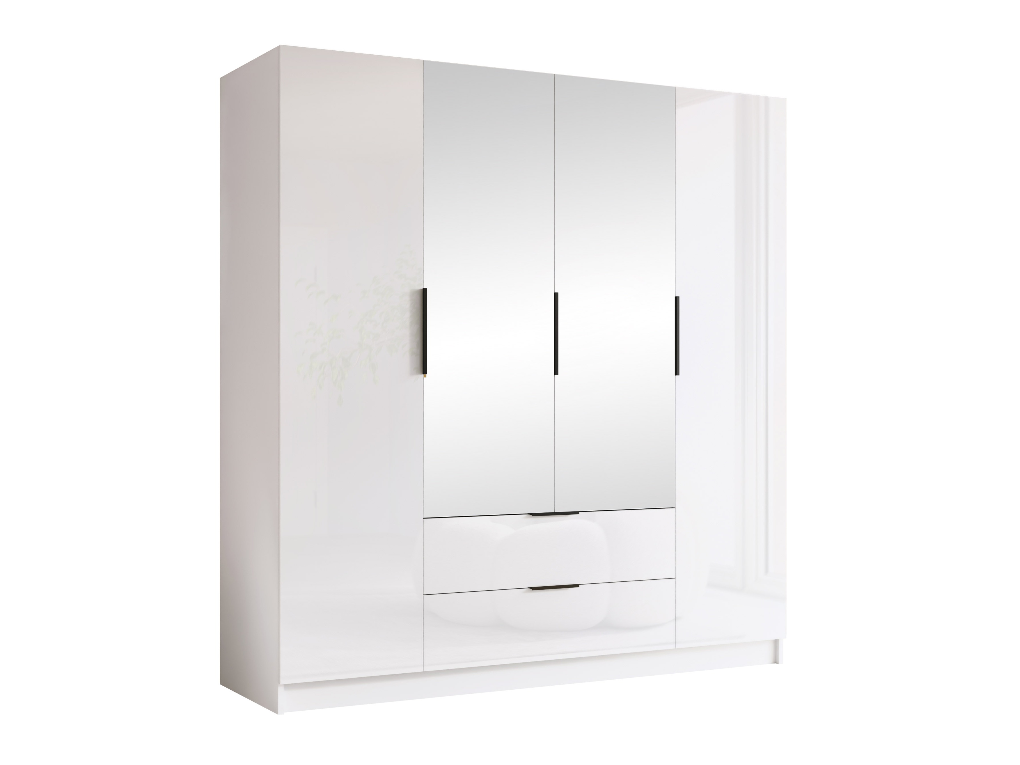 Ormar Closico Cadron II (Bijela + Sjajno bijela)