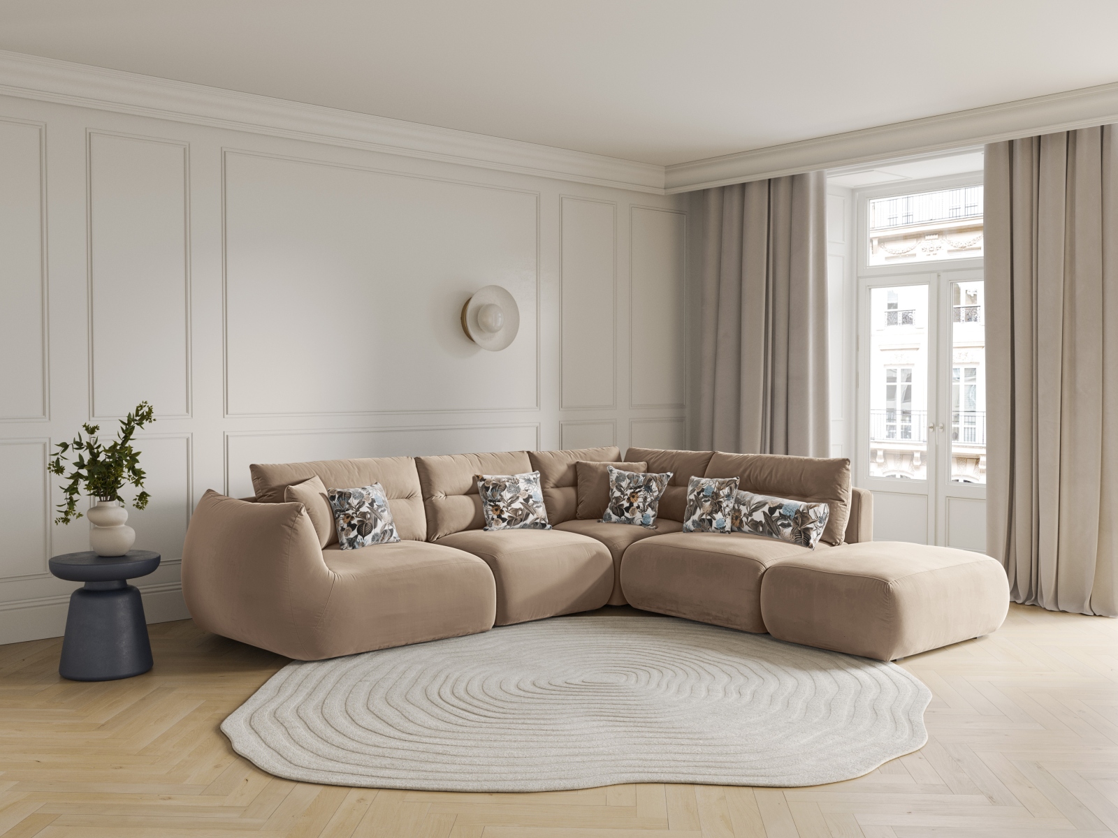 Kutna garnitura Felmeli 102 (Magic Velvet 2282)