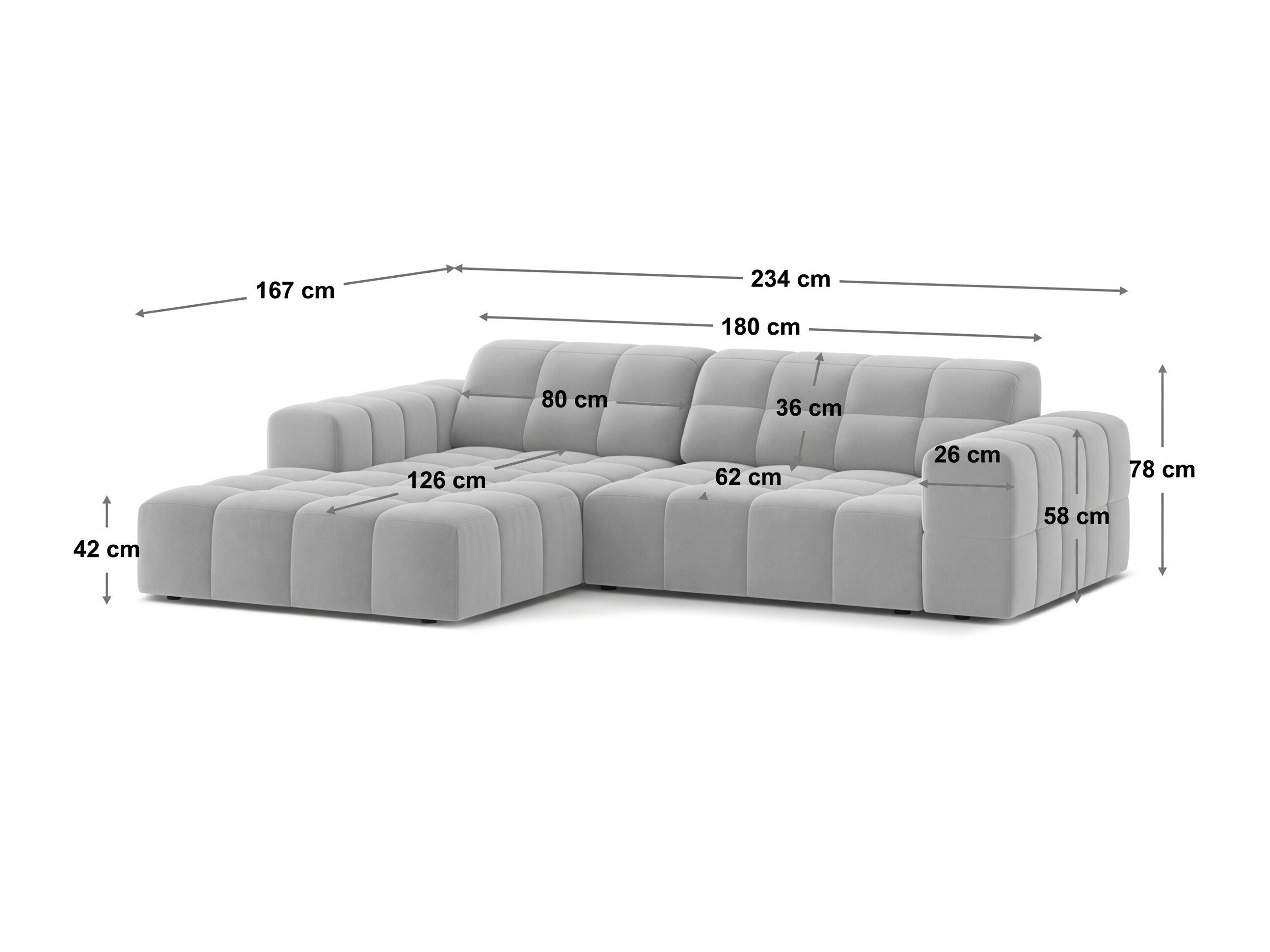Modularna kutna garnitura Somelo 108 (Eden 21)