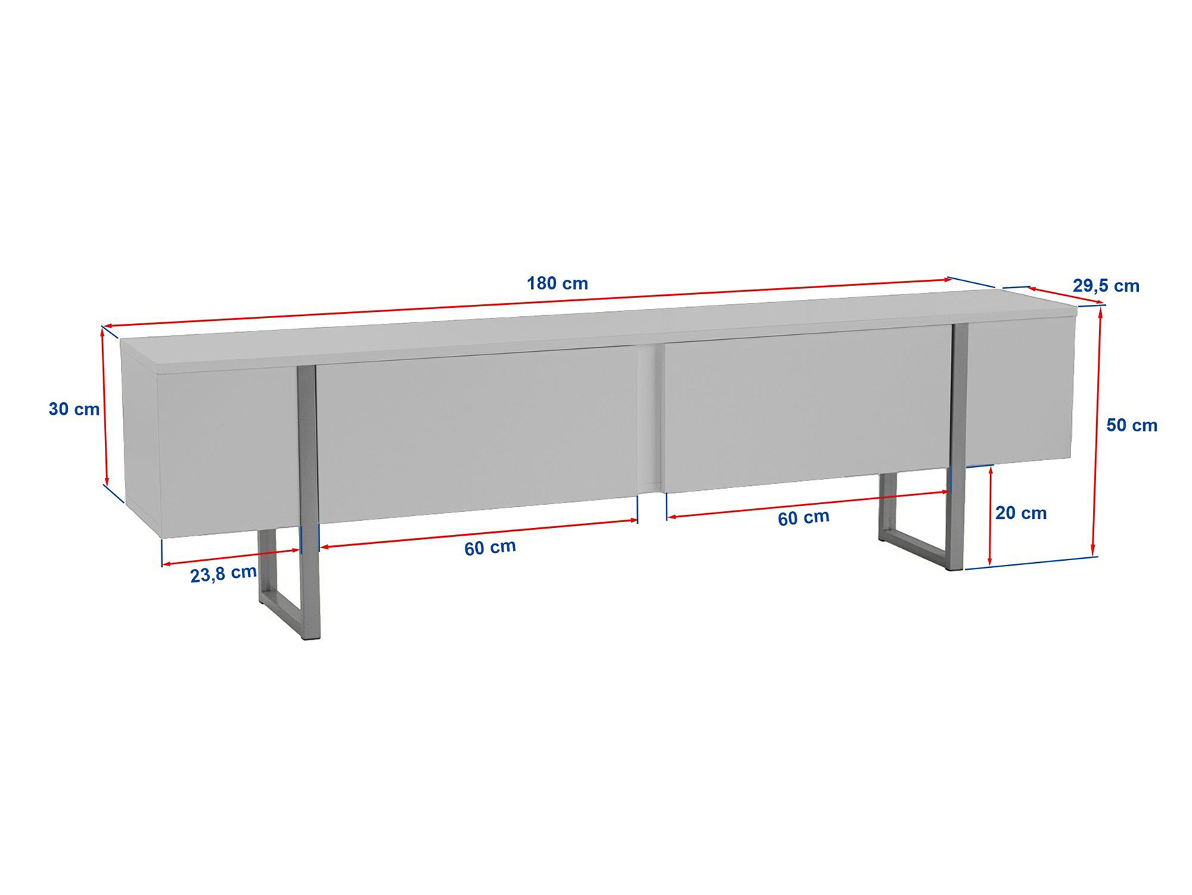 TV stol Novato 105 (Orah + Crna)