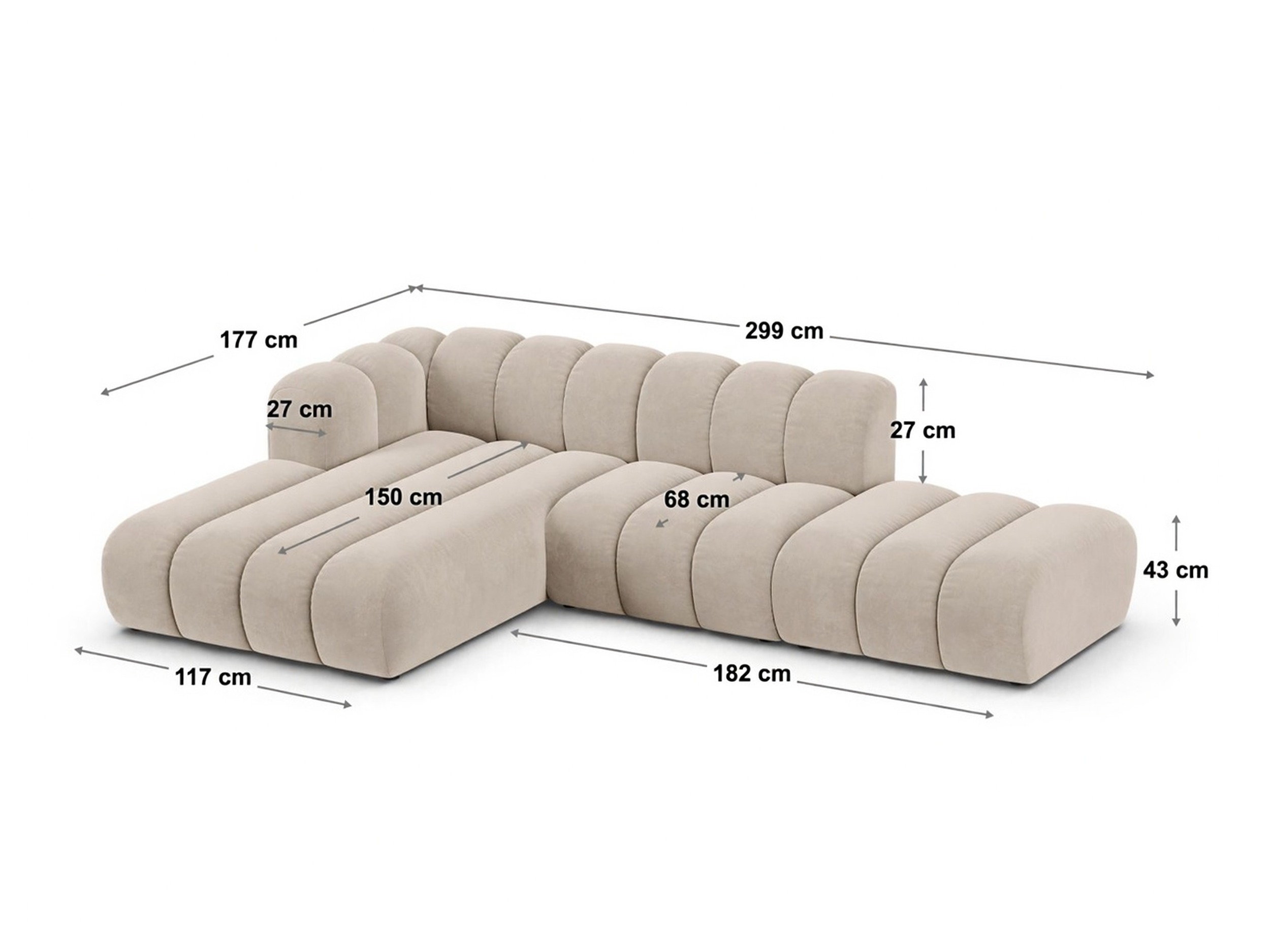 Modularna kutna garnitura SC10487