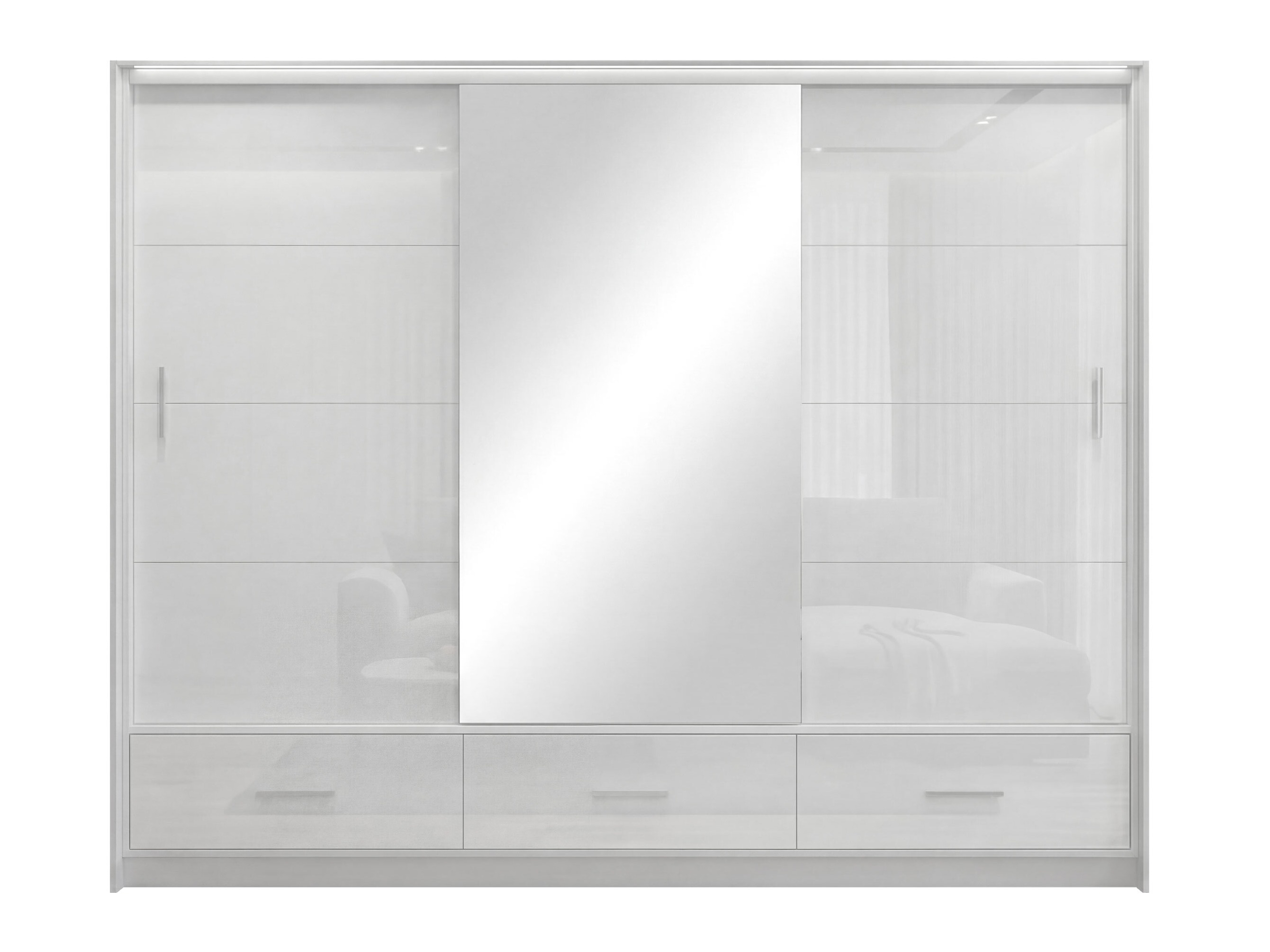 Ormar Honolulu 203 (Bijela + Sjajno bijela)