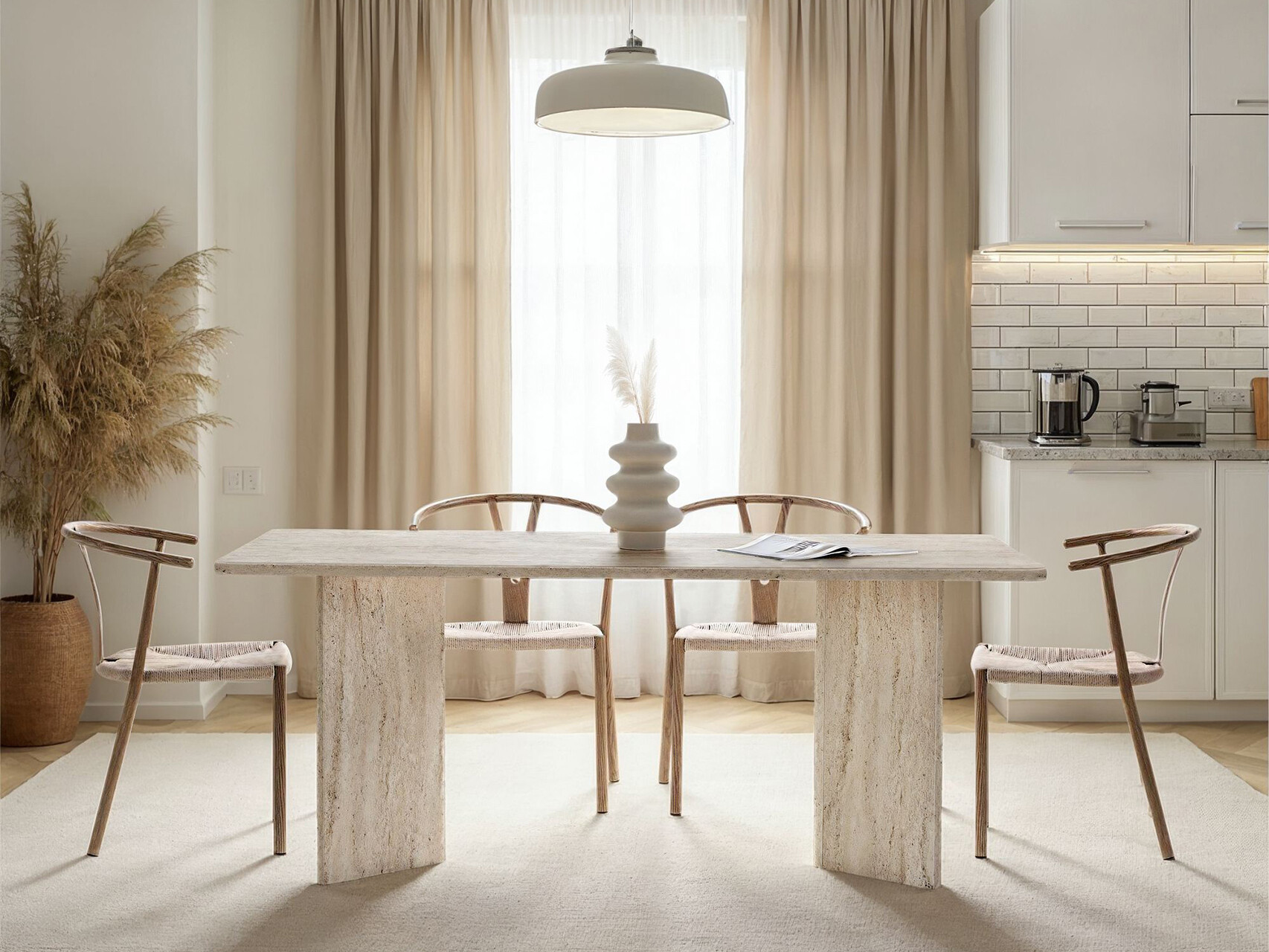 Stol Novato 150 (Svijetla Travertine)