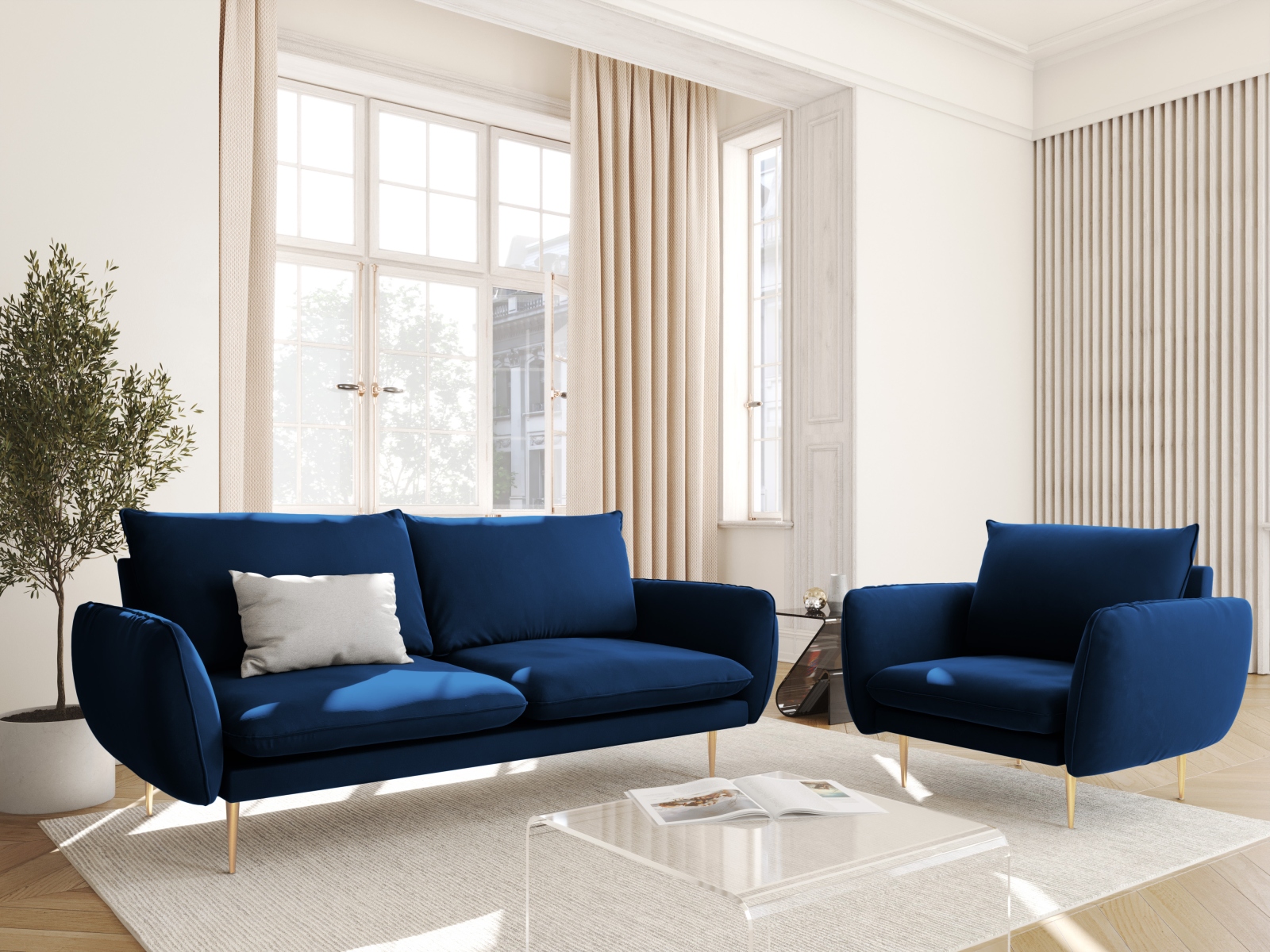 Fotelja Ferlevi 110 (Bluvel 86)