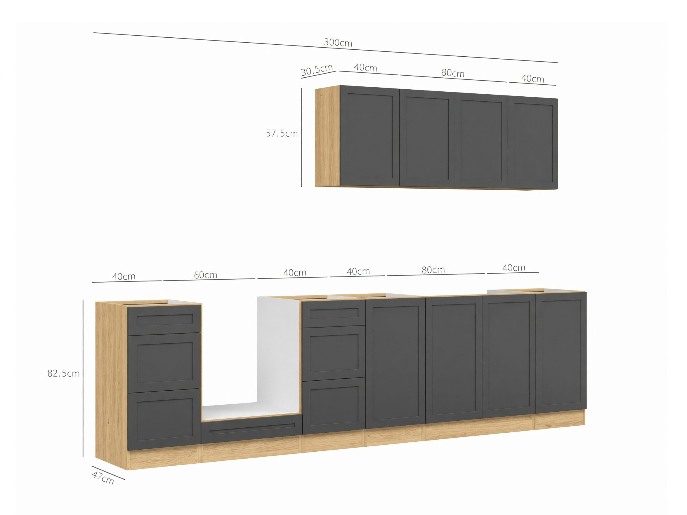 Modularan kuhinjski set Berna 122