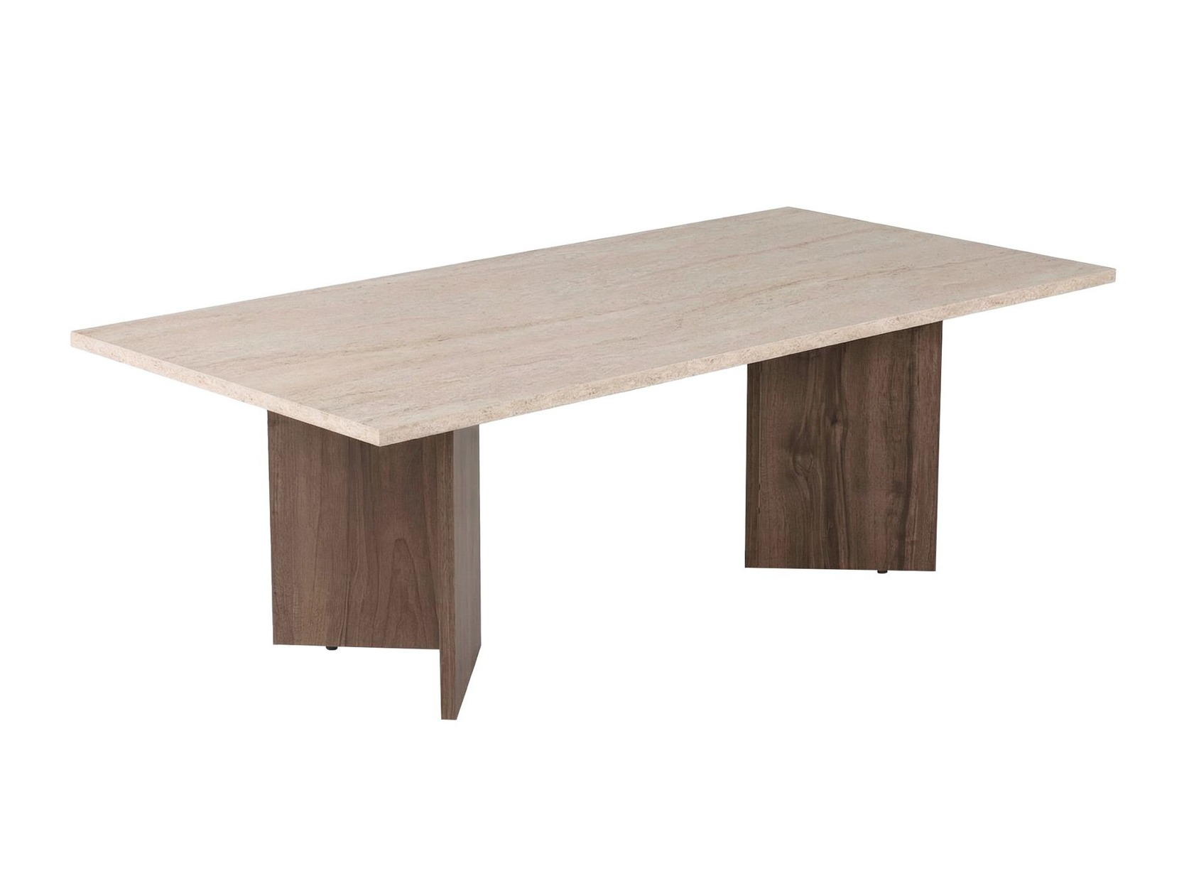 Stolić za kavu Novato 132 (Travertine + Orah)