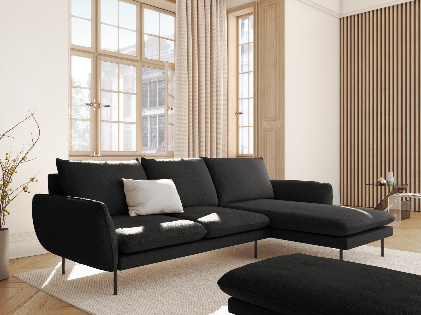 Kutna garnitura Ferlevi 113 (Ascot Black)
