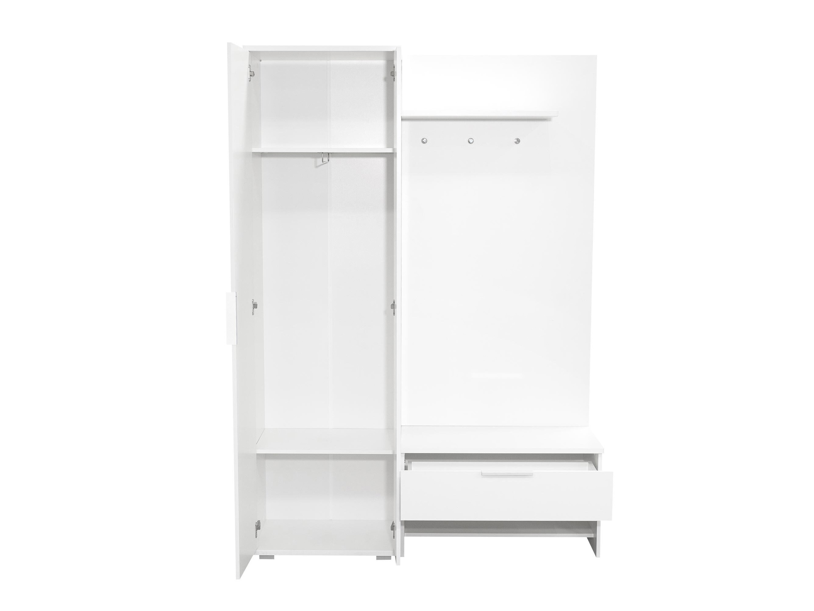 Set za hodnik Honolulu 160 (Crna + Hrast Wotan)