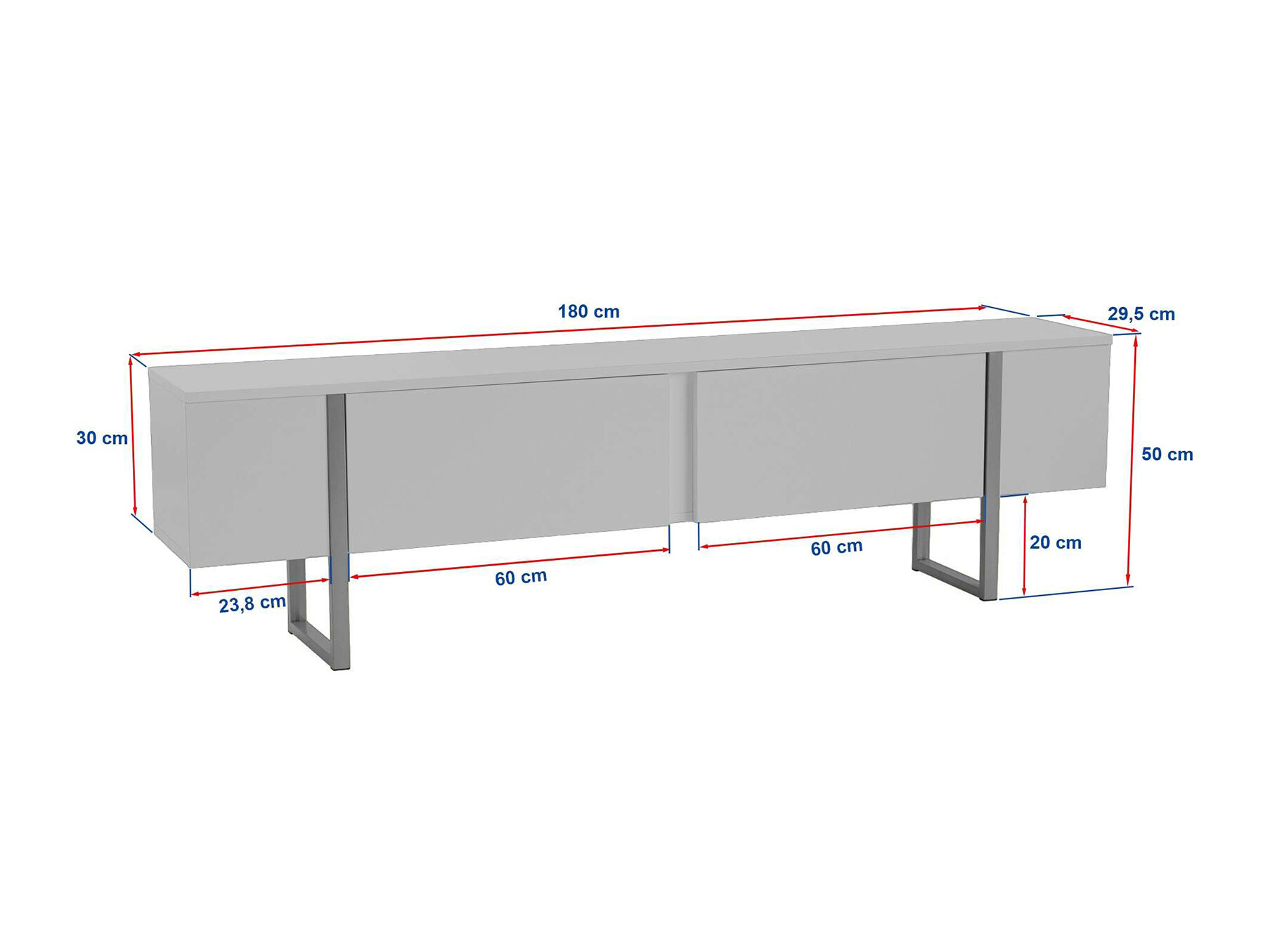 TV stol Novato 105 (Antracit + Crna)
