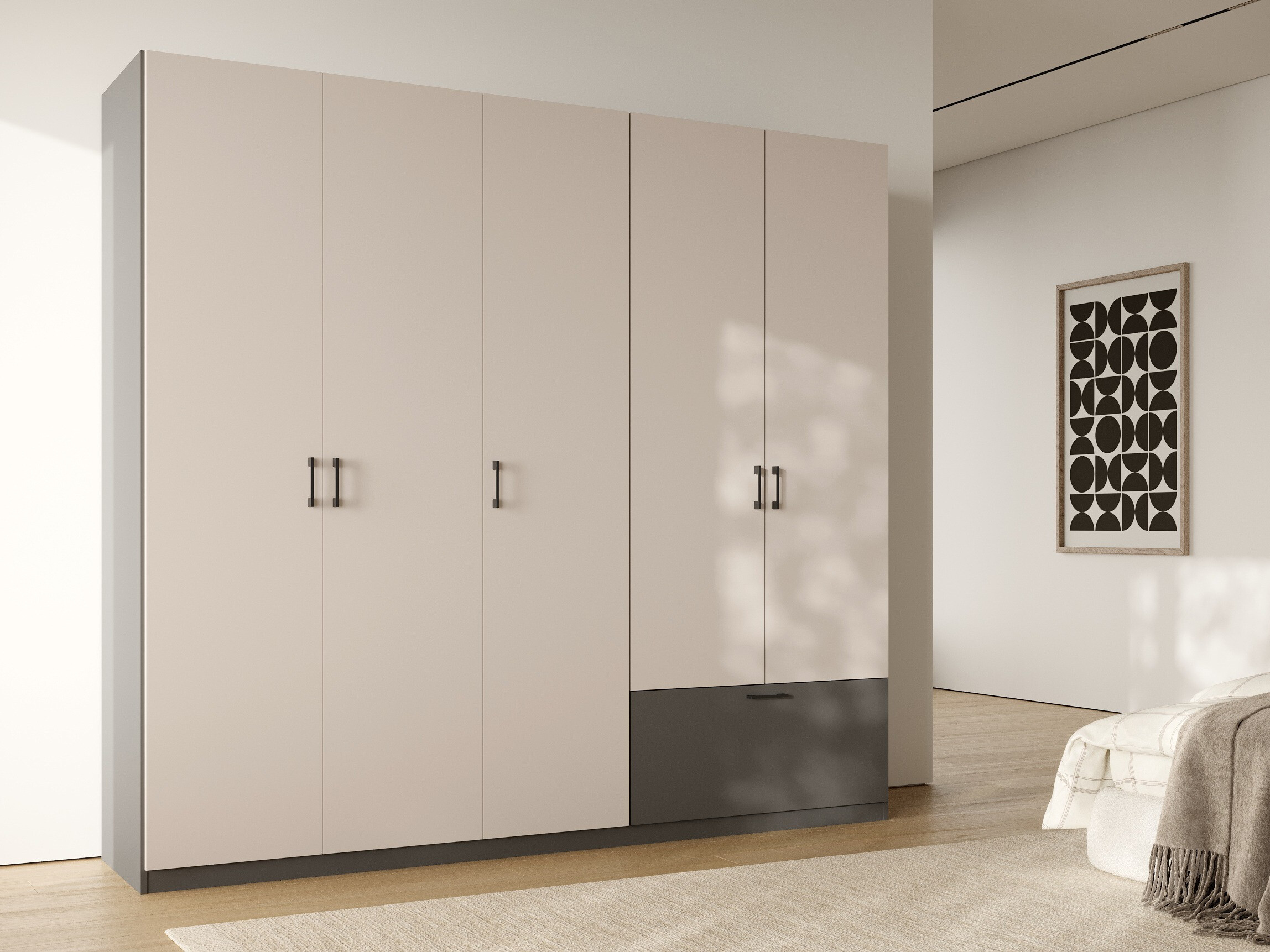 Ormar Bristol 249 (Antracit + Kašmir)
