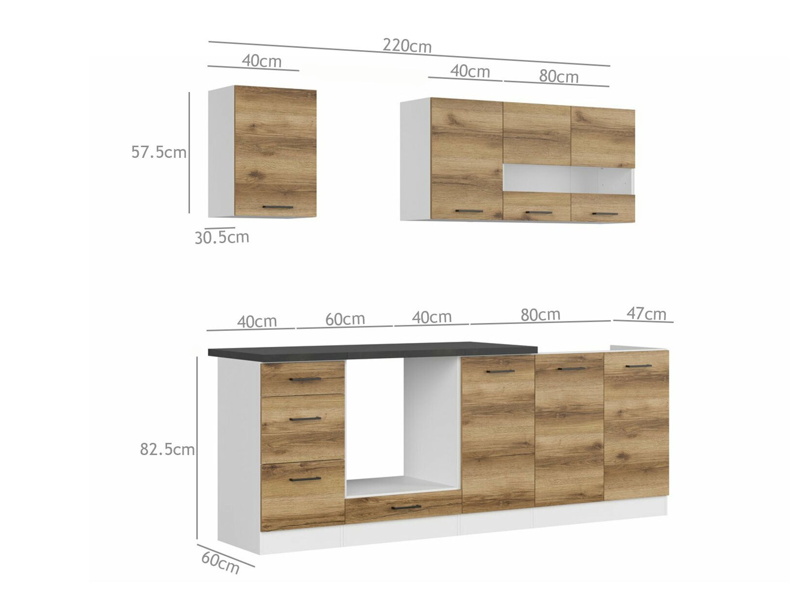 Modularan kuhinjski set Dela 114