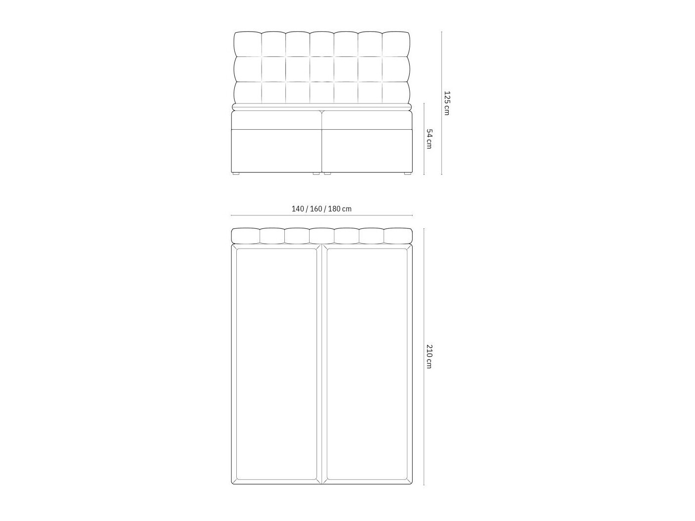 Boxspring krevet Calelbe 121 (Bluvel 86)