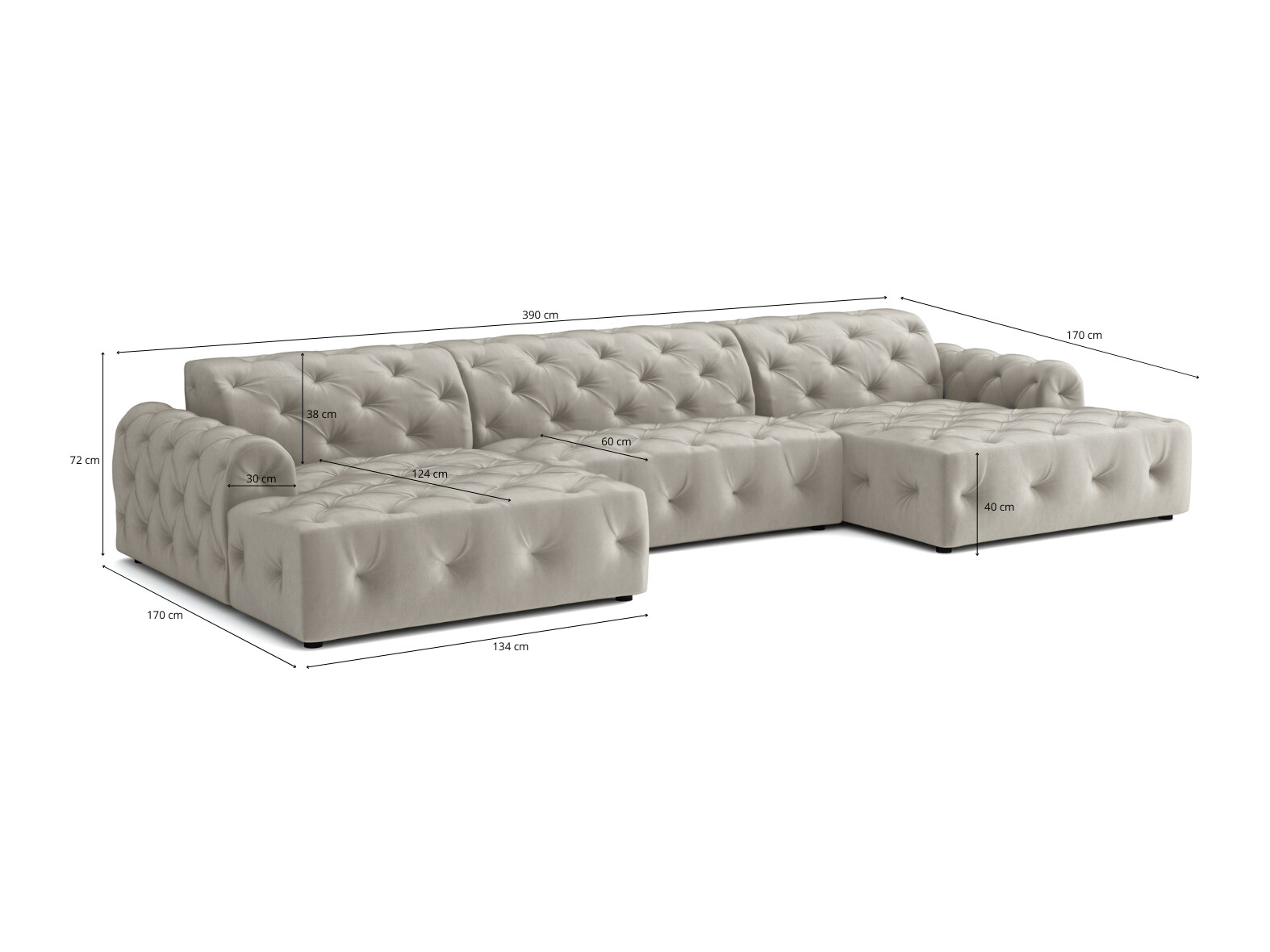 Chesterfield kutna garnitura Calexico 128 (Riviera 21)
