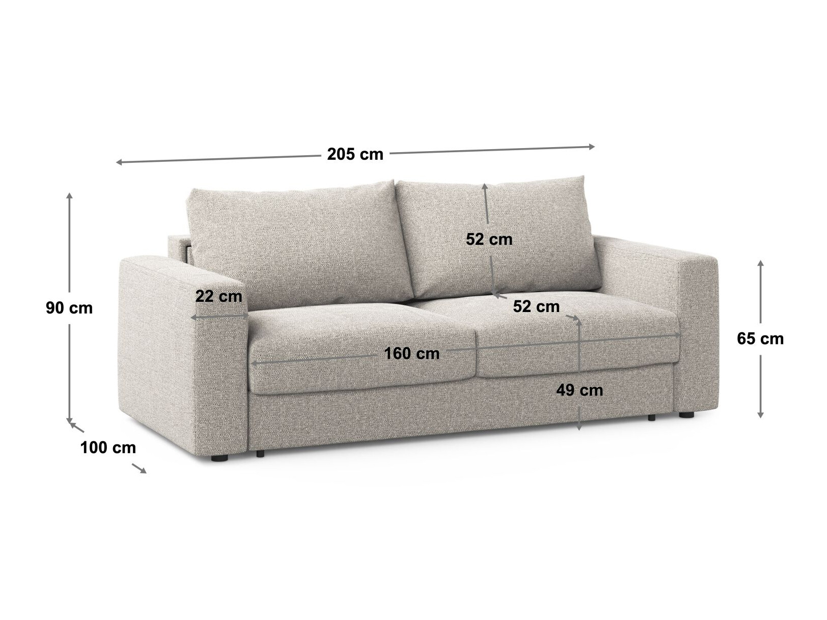 Kauč na razvlačenje Beckley 385 (Babel Safira)