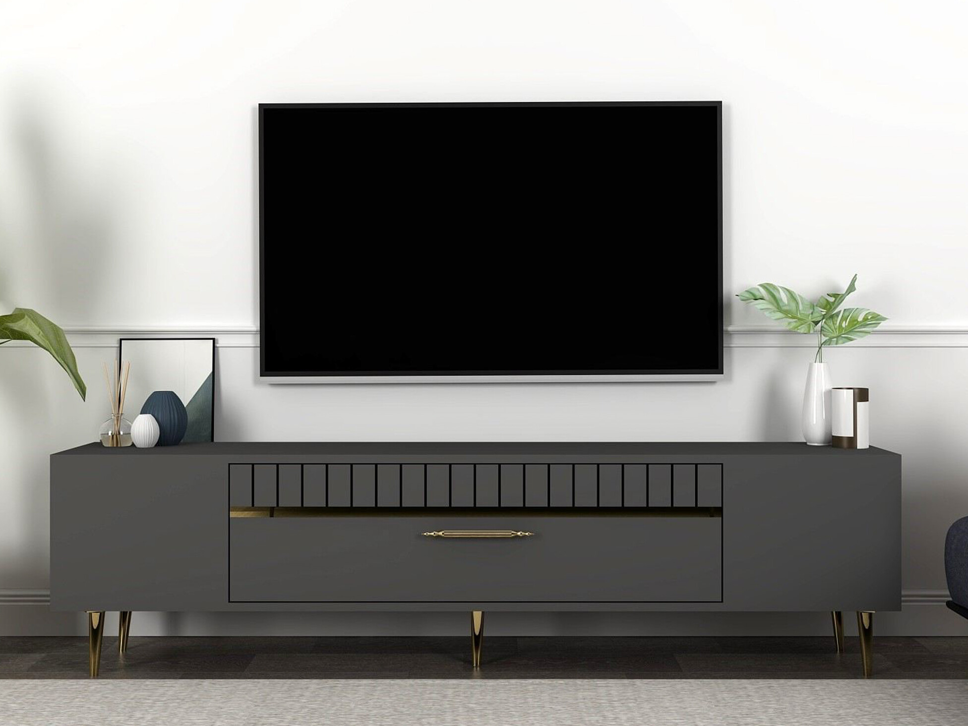 TV stol Asheboro 206 (Antracit)