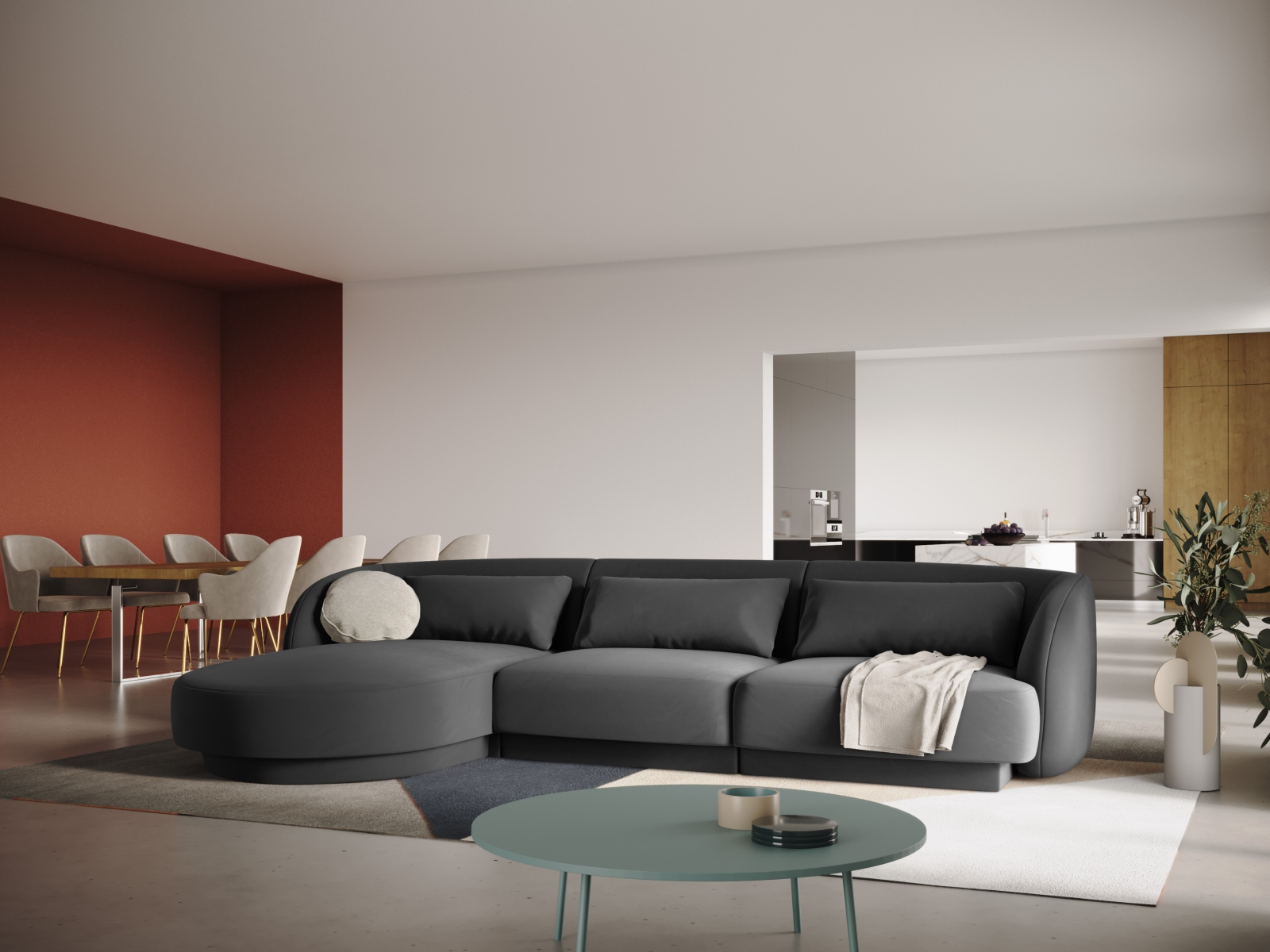 Kutna garnitura Feltoro 104 (Bluvel 14)