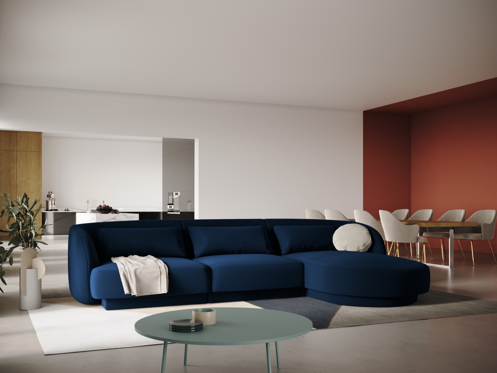 Kutna garnitura Feltoro 104 (Bluvel 86)
