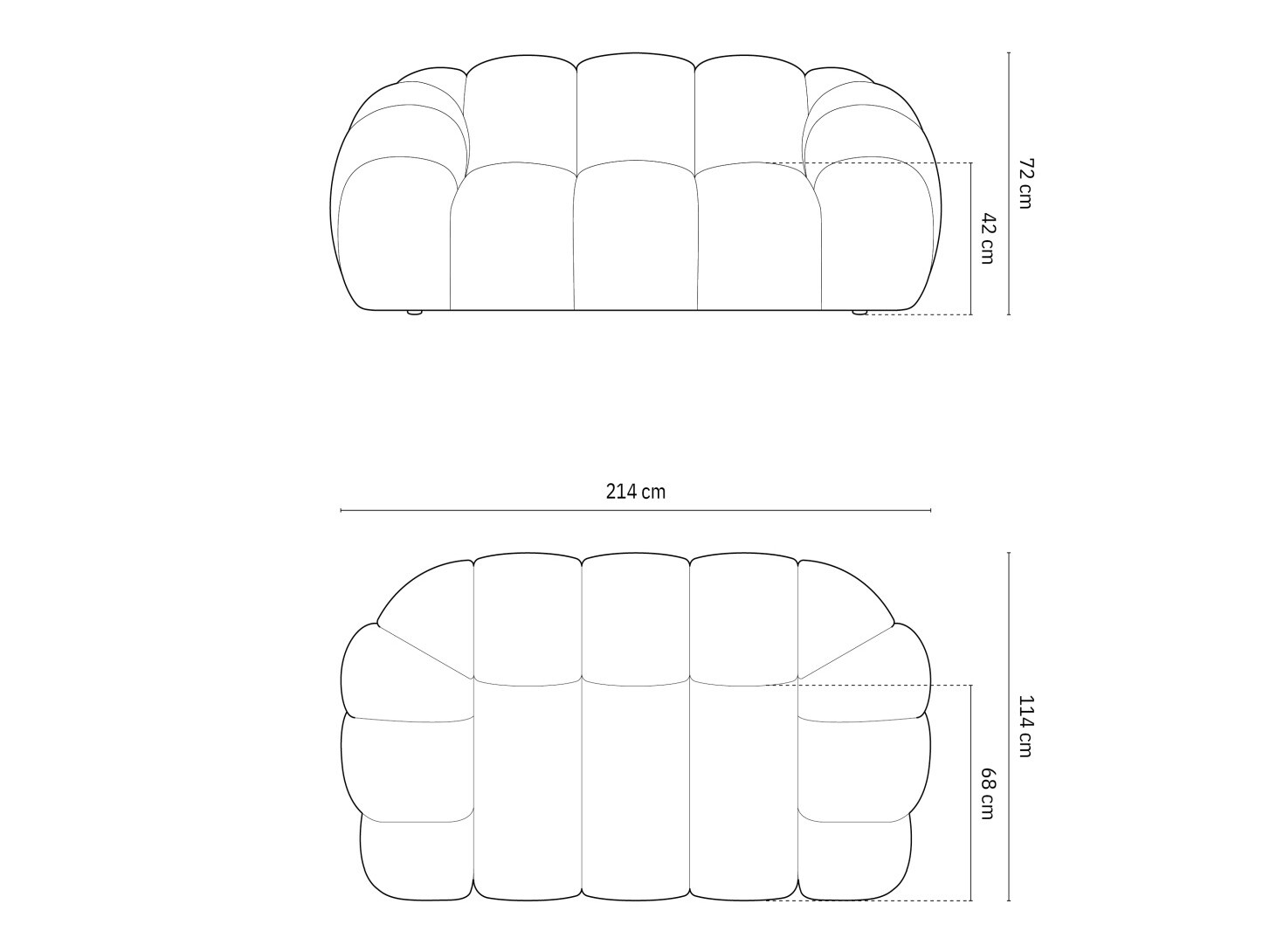 Kauč Cirnolu 100 (Bubble 10)