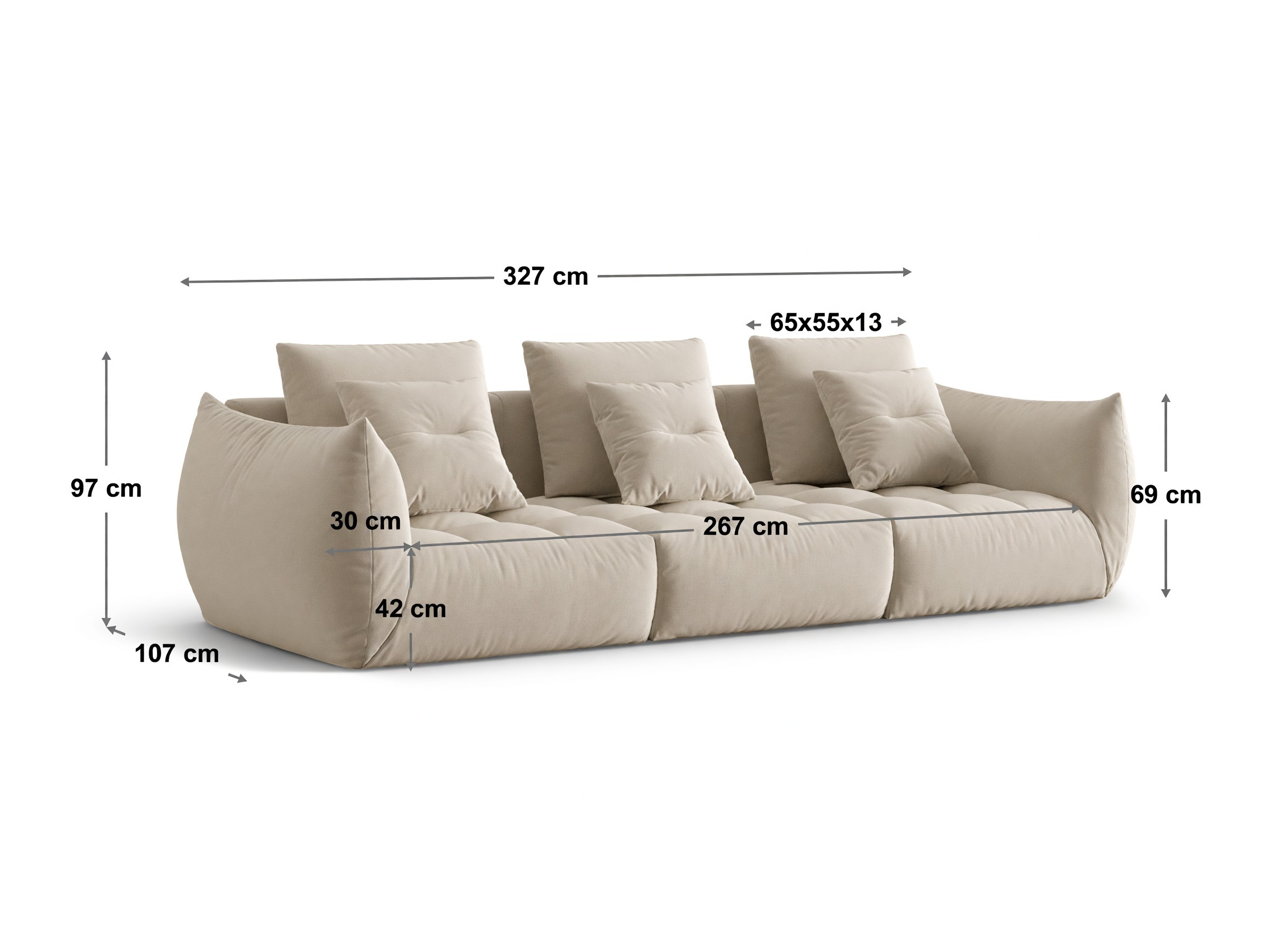 Modularan kauč Benorli 101 (Wind 89)