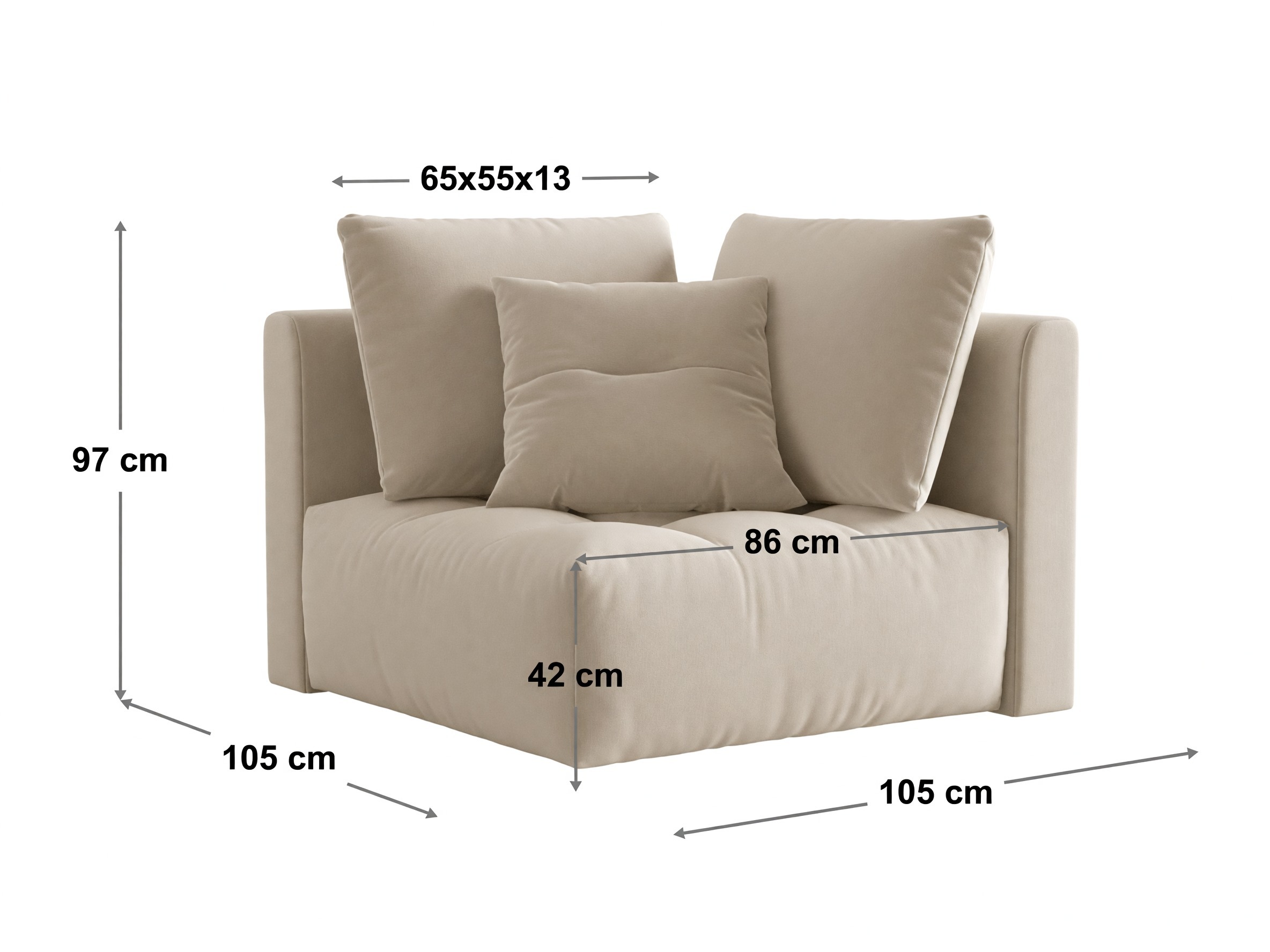 Modularne sjedeće garniture Benorli 107 (Casino Sand)