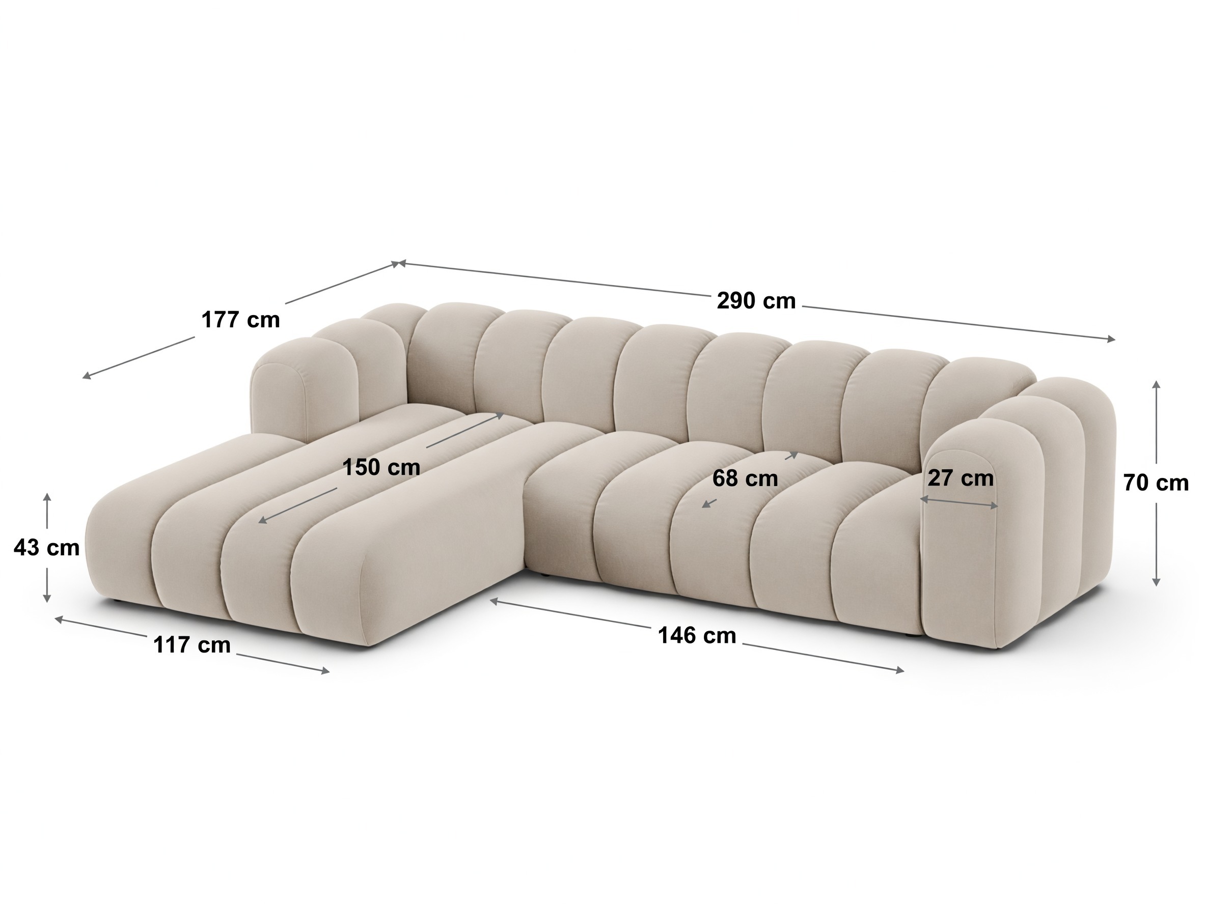 Modularna kutna garnitura Cirleve 106 (Venus 2923)