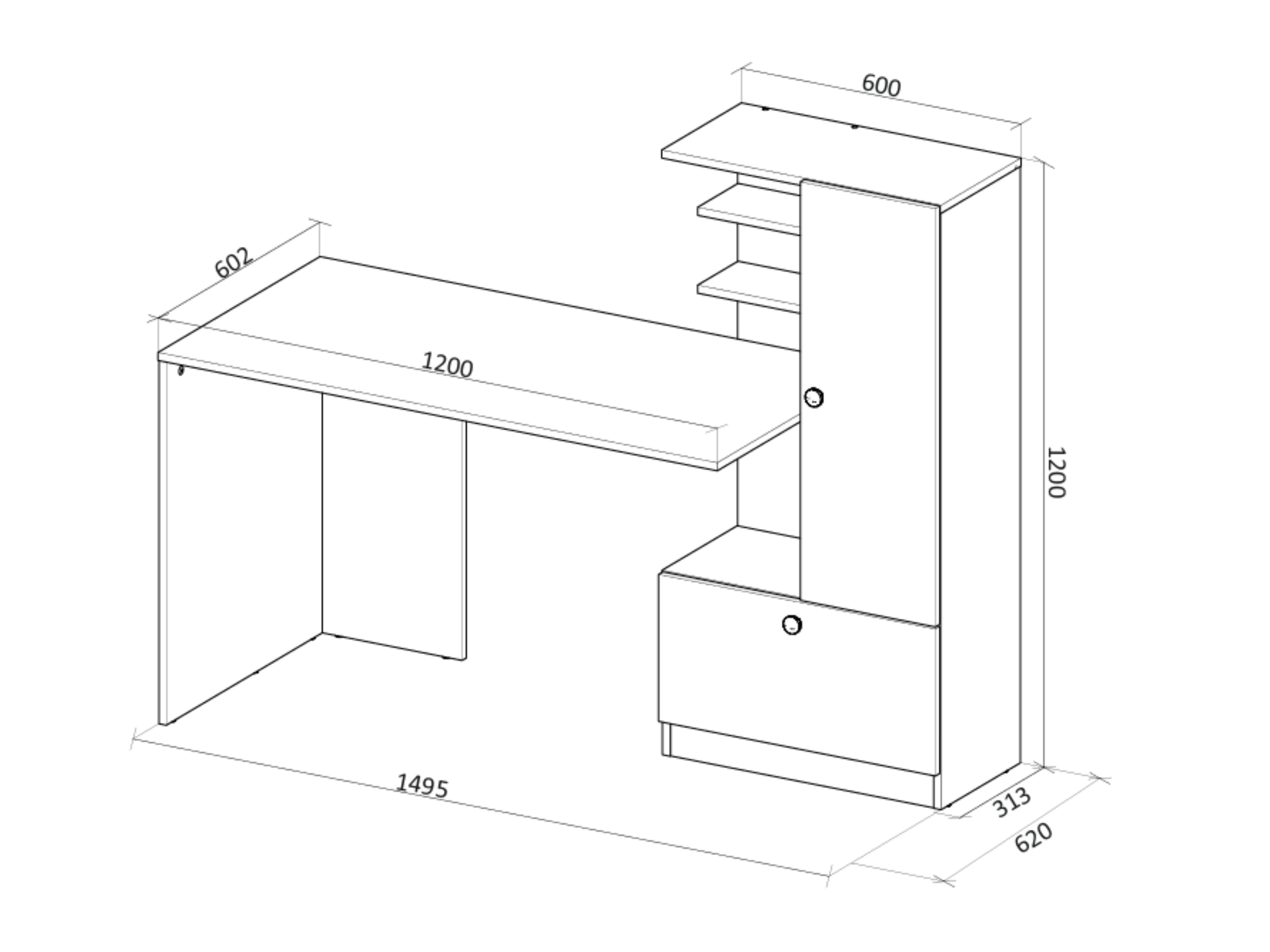 Uredski stol Houston 2148 (Bijela)