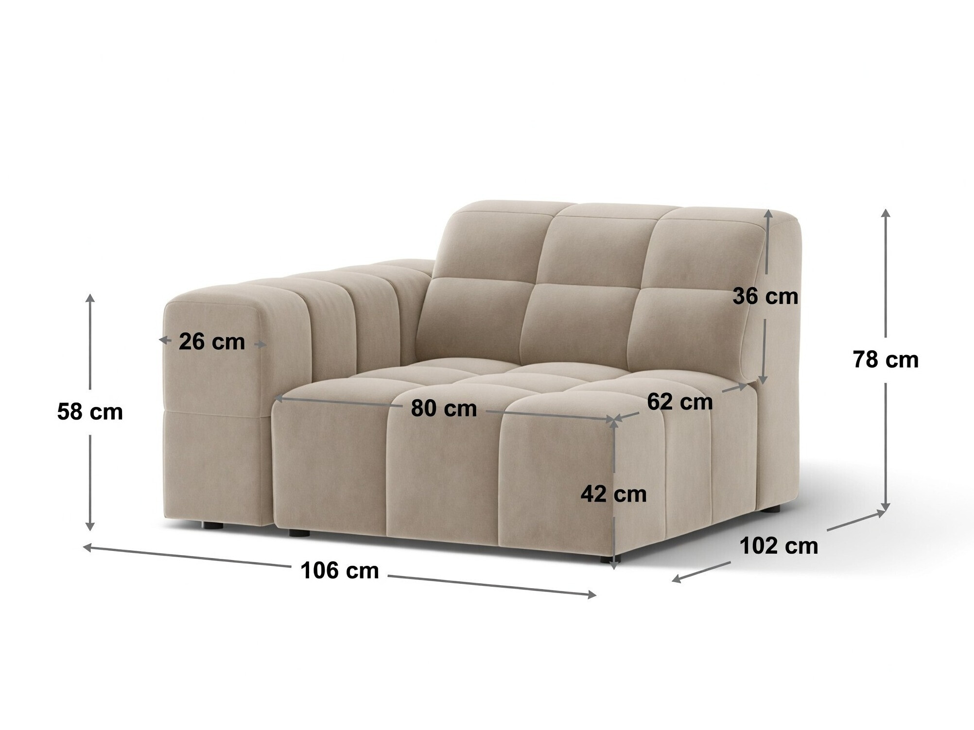 Modularne sjedeće garniture Somelo 112 (Bluvel 03)