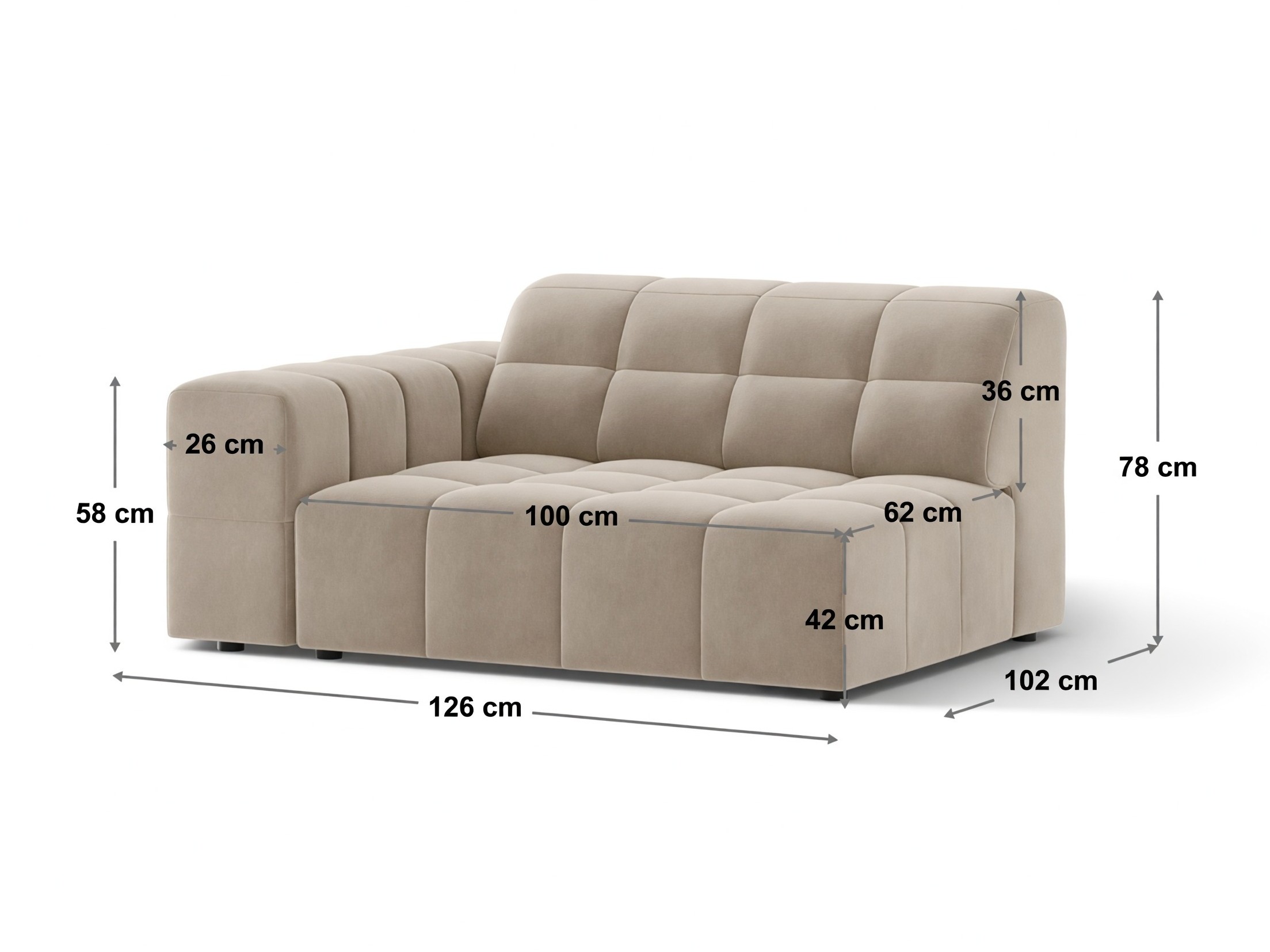 Modularne sjedeće garniture Somelo 113 (Bluvel 03)