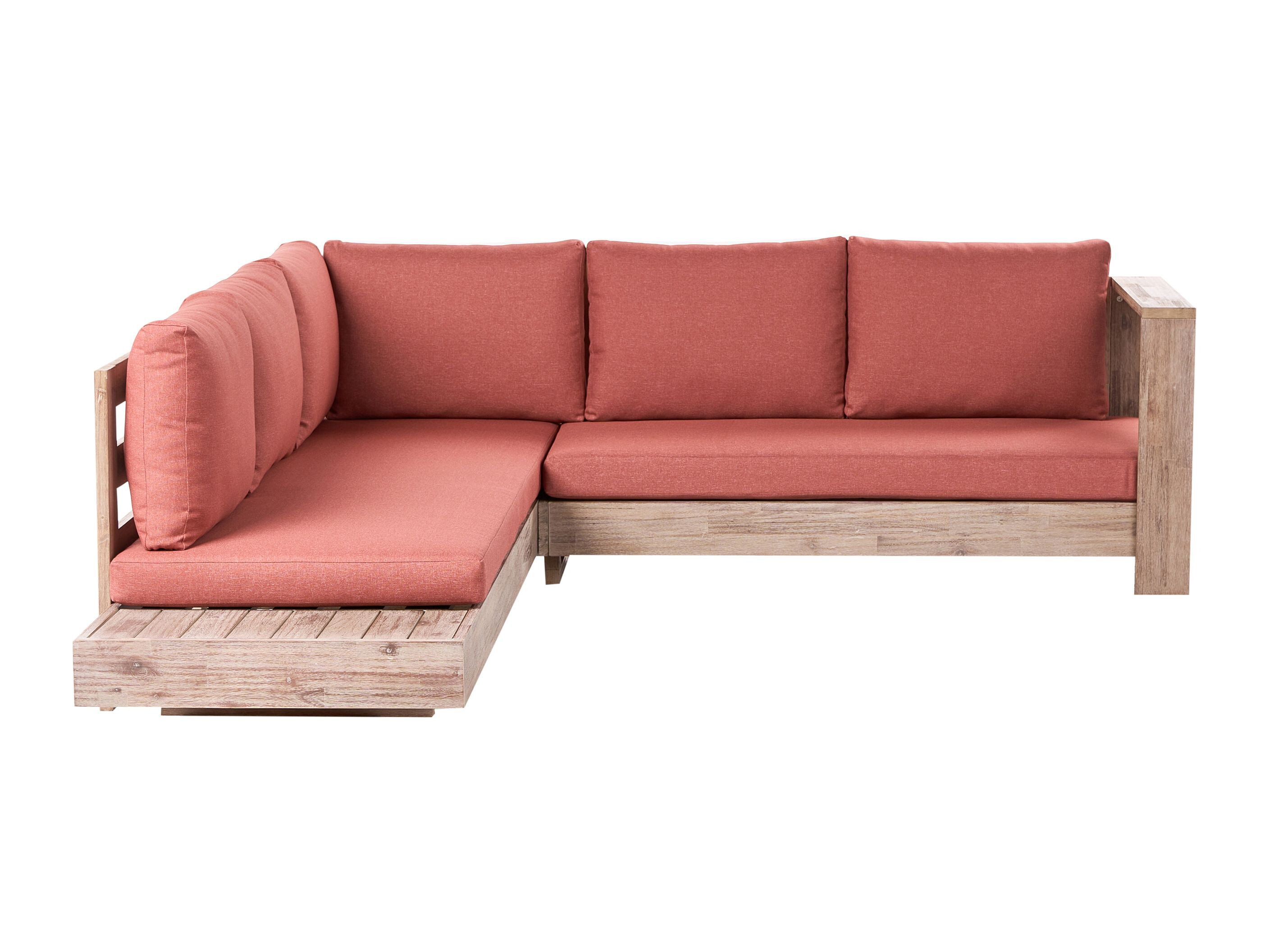 Vrtna sofa Berwyn 2548 (Crvena + Bagrem)