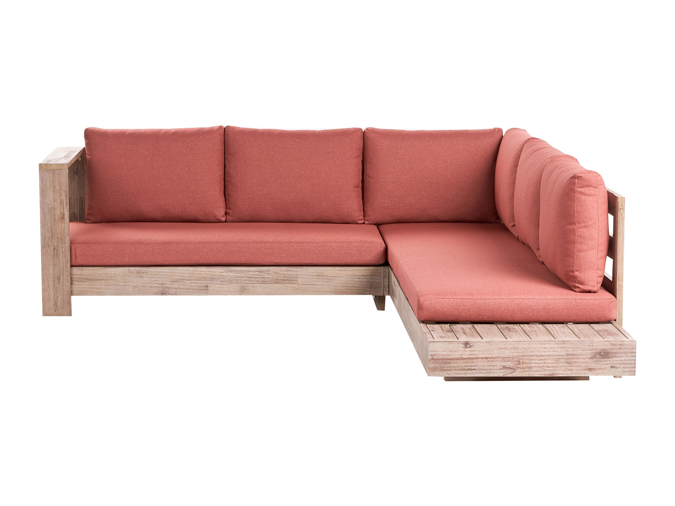 Vrtna sofa Berwyn 2548 (Crvena + Bagrem)