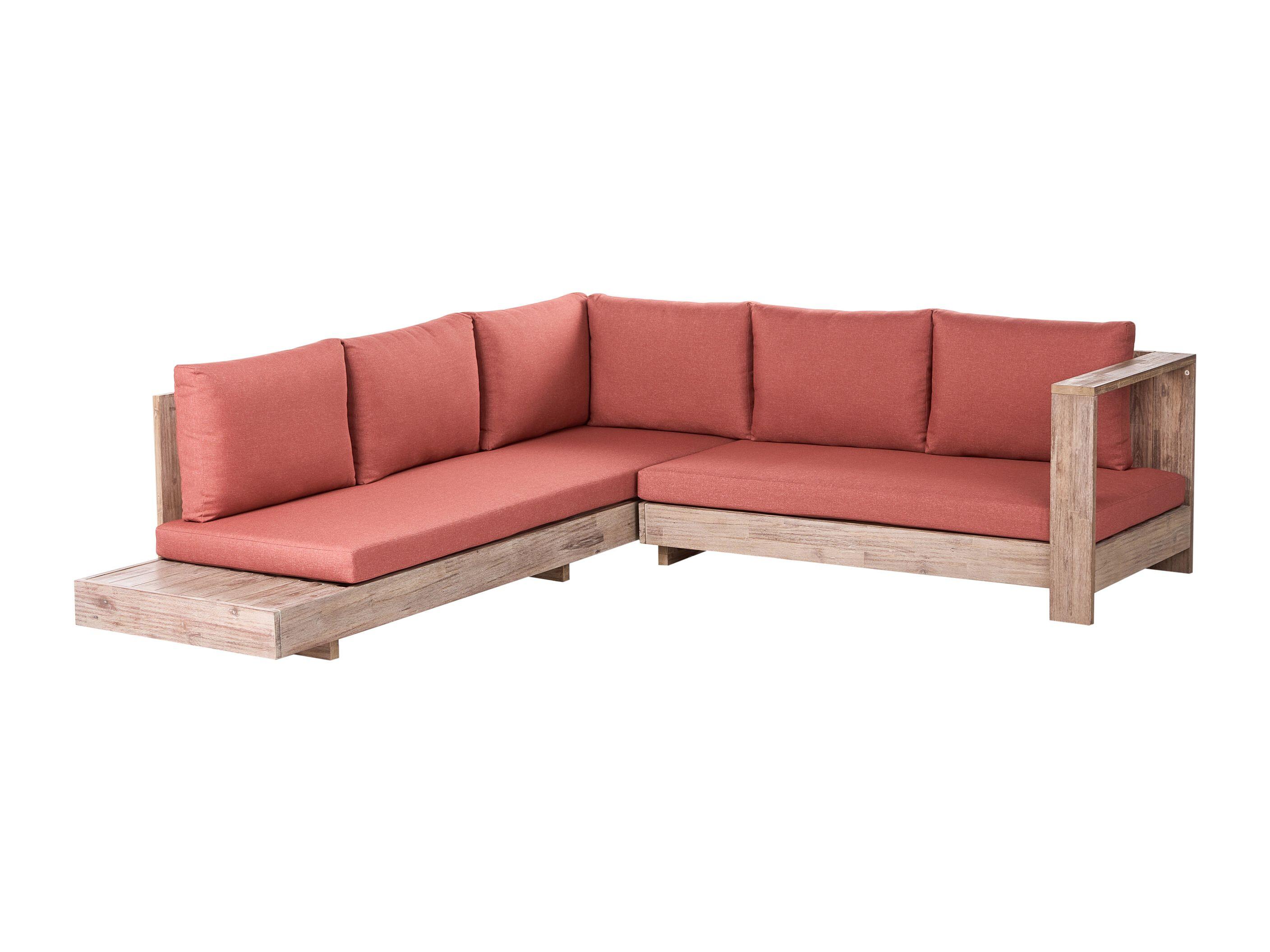 Vrtna sofa Berwyn 2548 (Crvena + Bagrem)