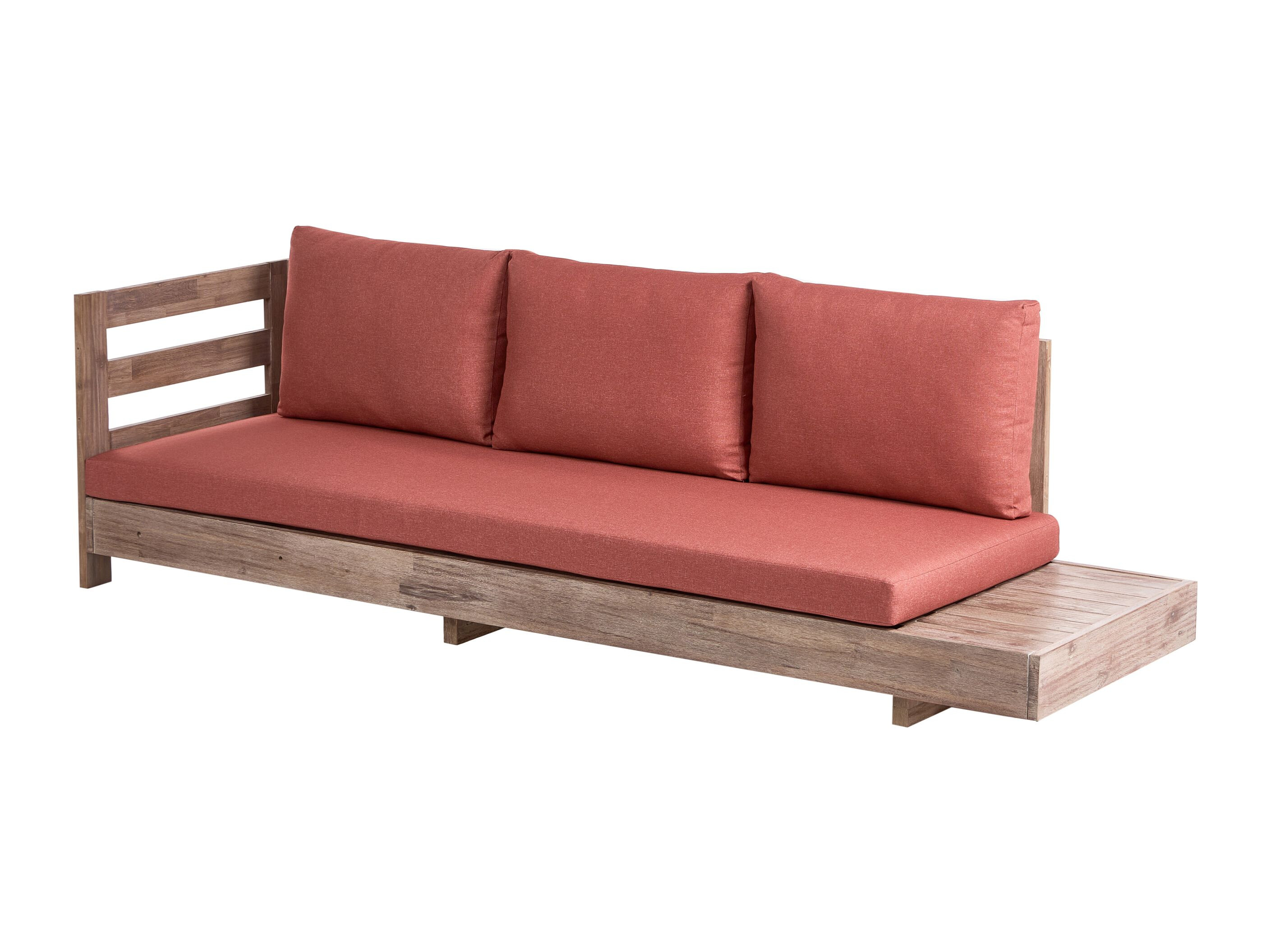Vrtna sofa Berwyn 2548 (Crvena + Bagrem)