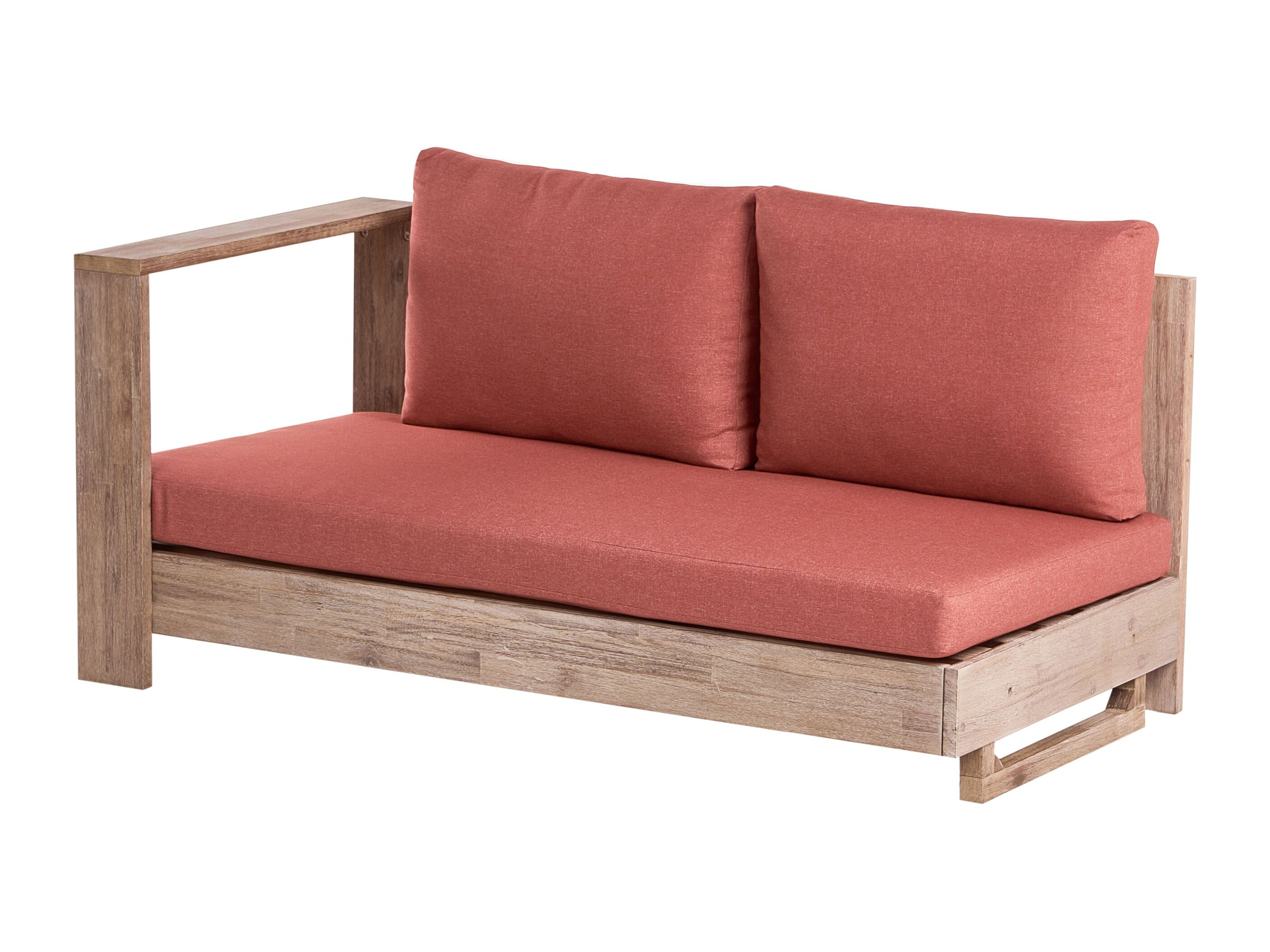 Vrtna sofa Berwyn 2548 (Crvena + Bagrem)