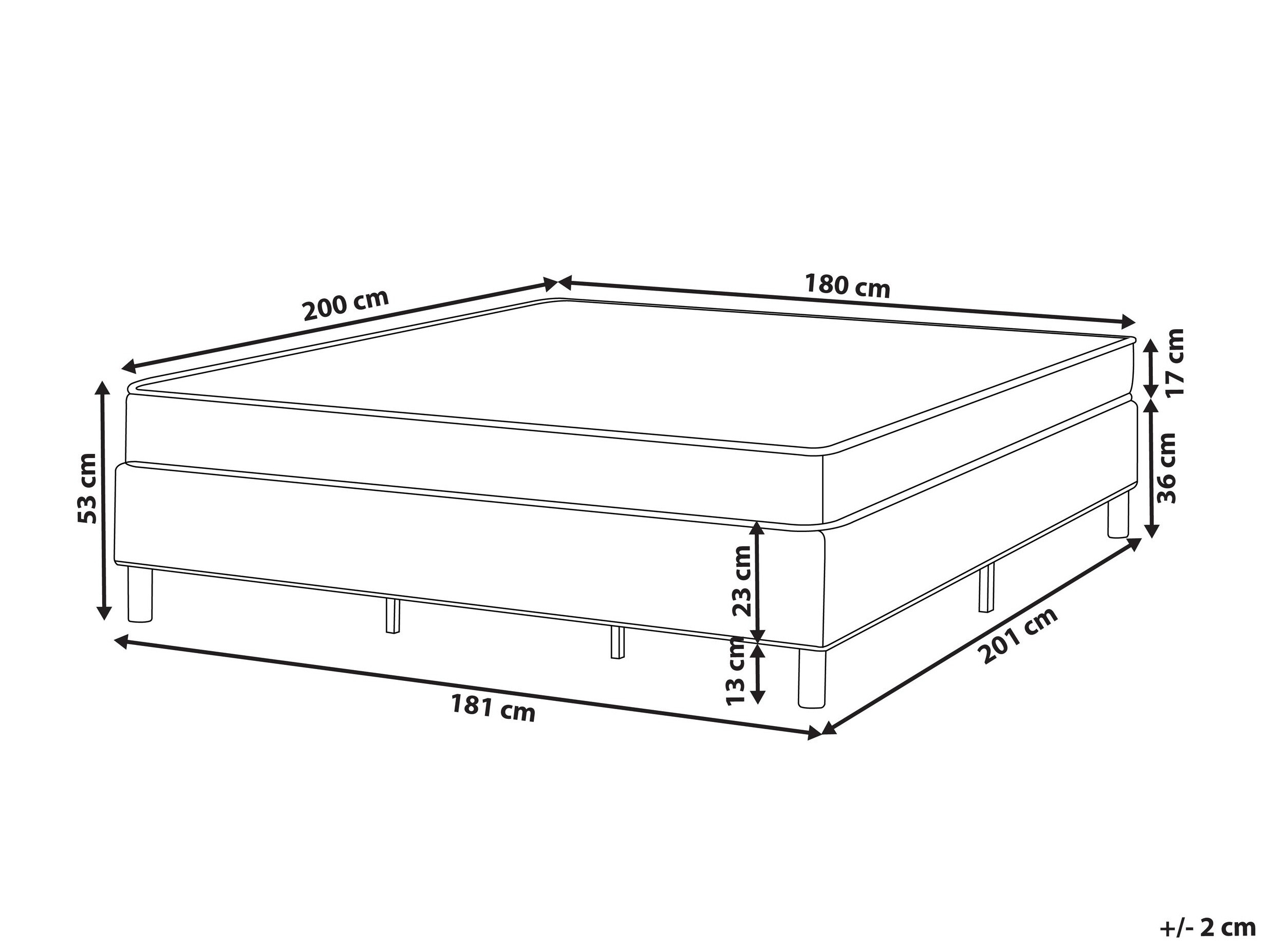 Boxspring krevet Berwyn 3367 (Svijetlo siva)