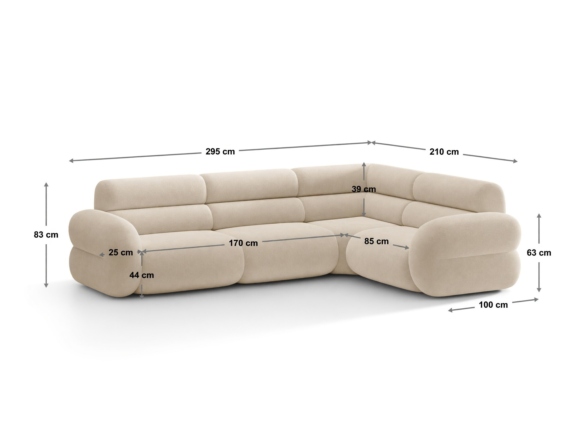 Modularna kutna garnitura Cirbeno 100 (Golden 56)
