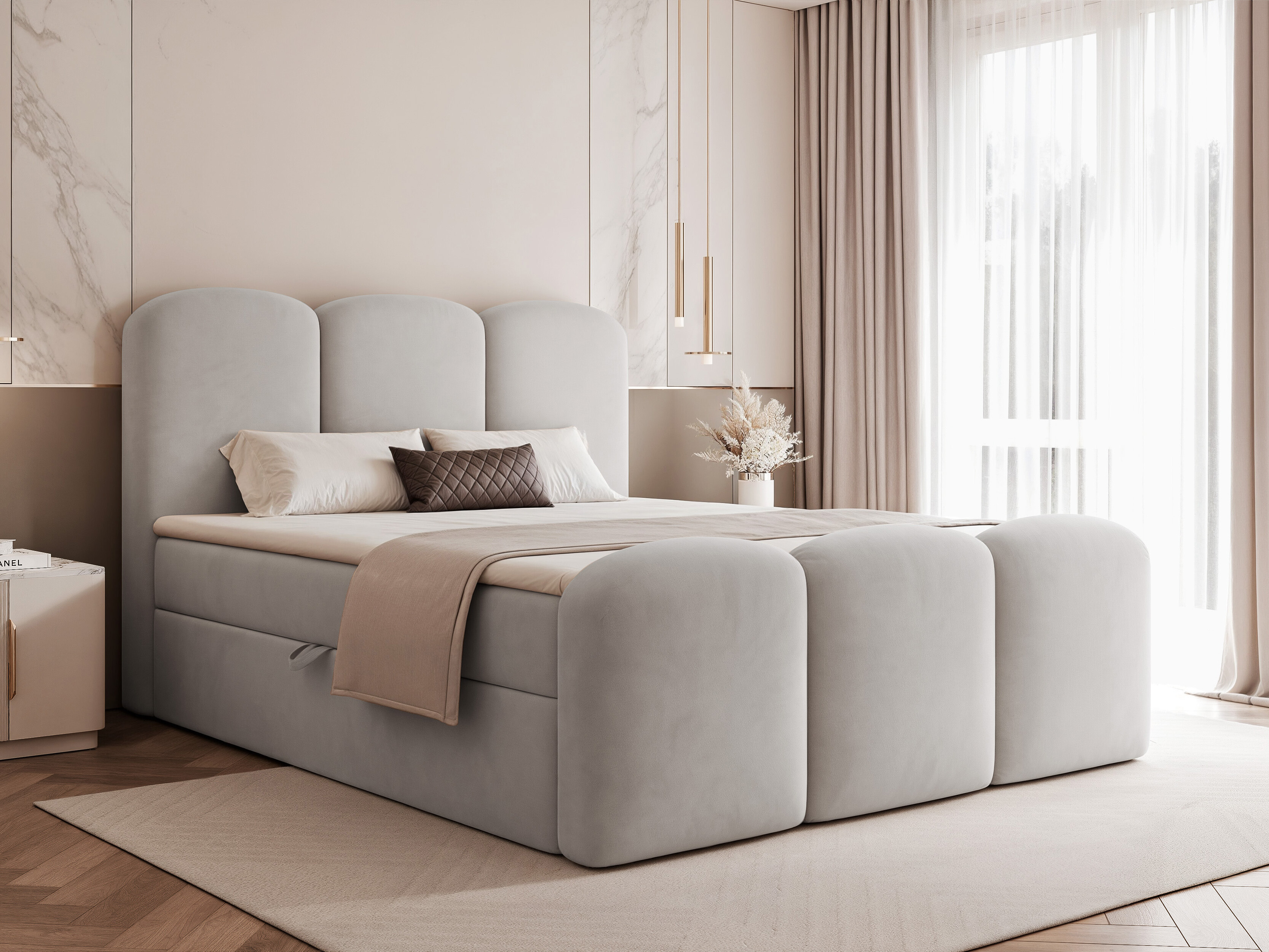 Boxspring krevet Hesperia 131 (Magic baršun 2240)