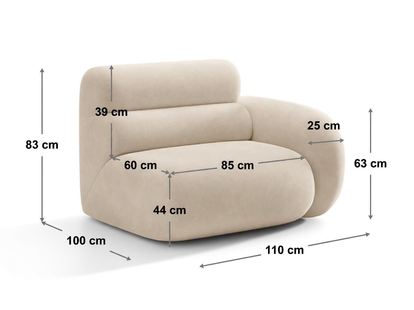Modularne sjedeće garniture Cirbeno 105 (Baloo 2074)