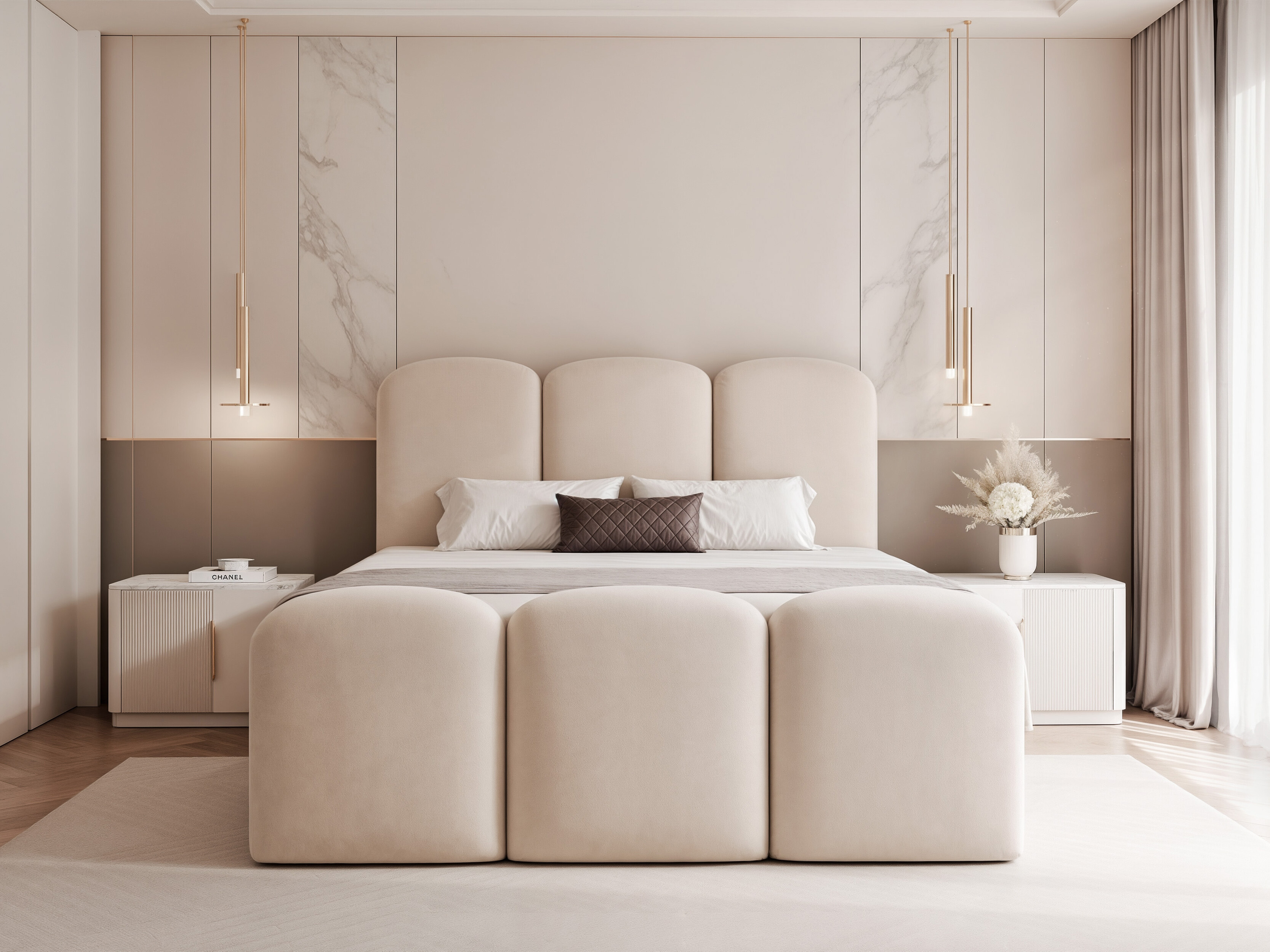 Boxspring krevet Hesperia 131 (Magic baršun 2250)