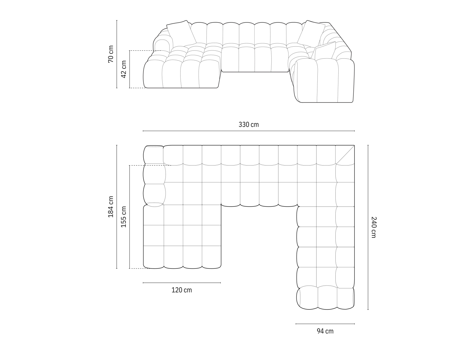 Kutna garnitura Mondelo 106 (Bluvel 40)