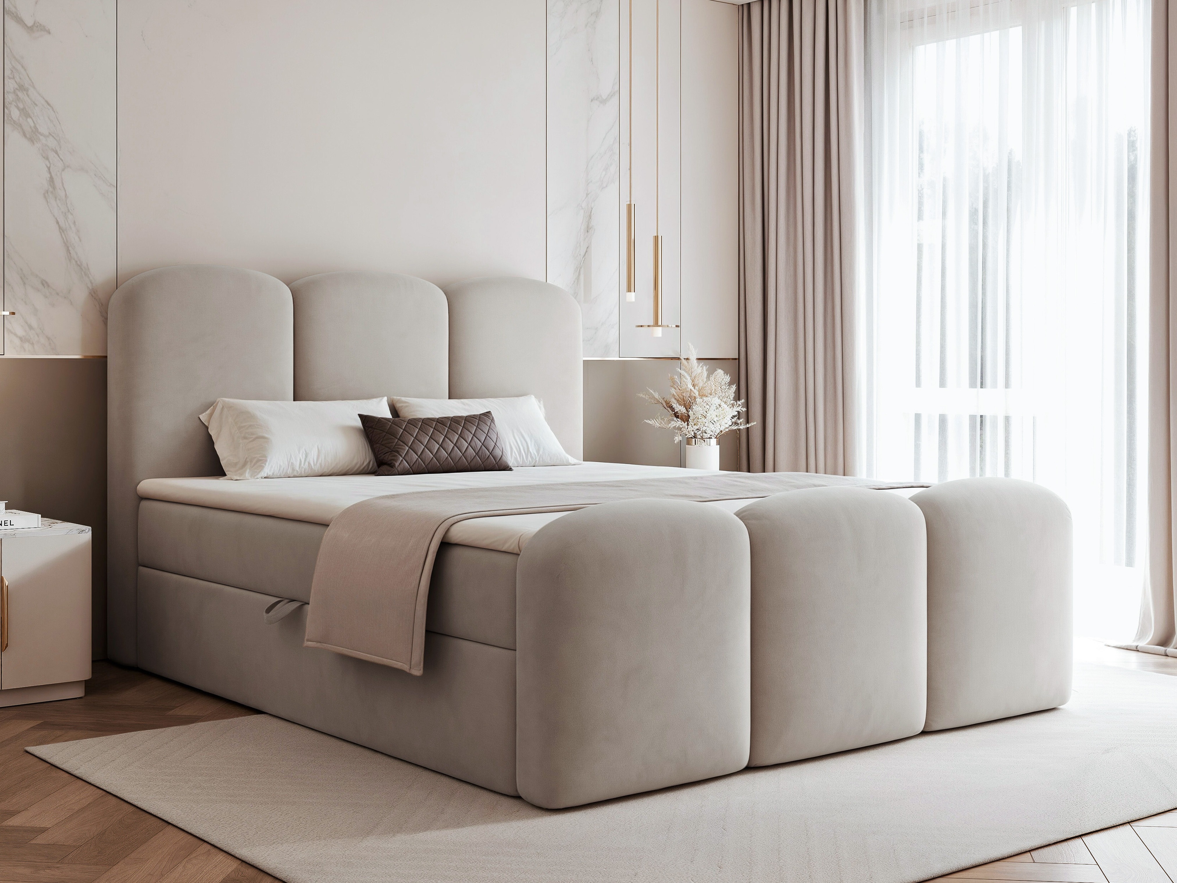 Boxspring krevet Hesperia 131 (Magic baršun 2210)
