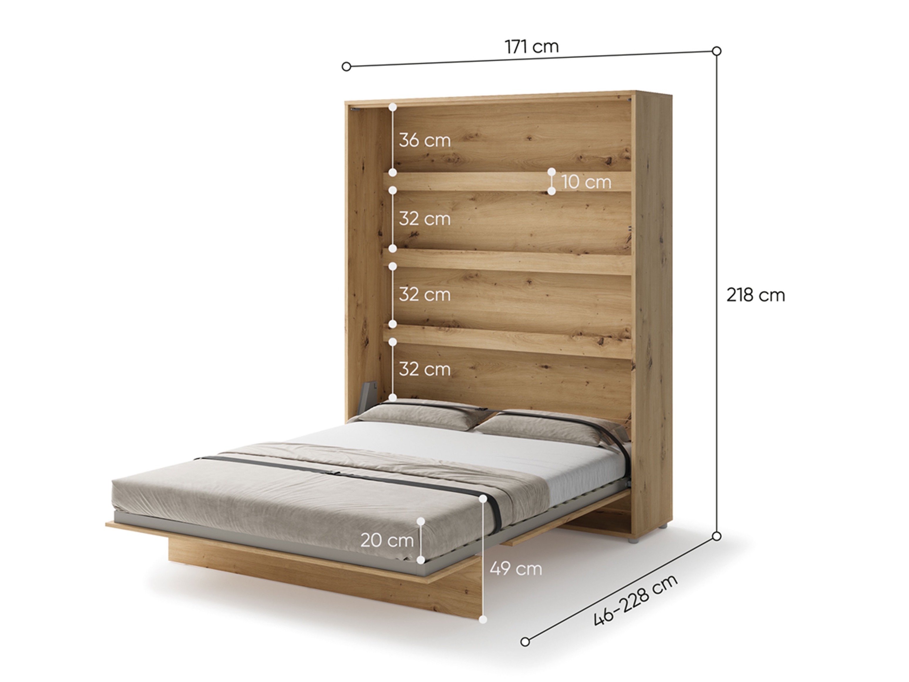 Zidni krevet Concept Lenart (Kašmir)