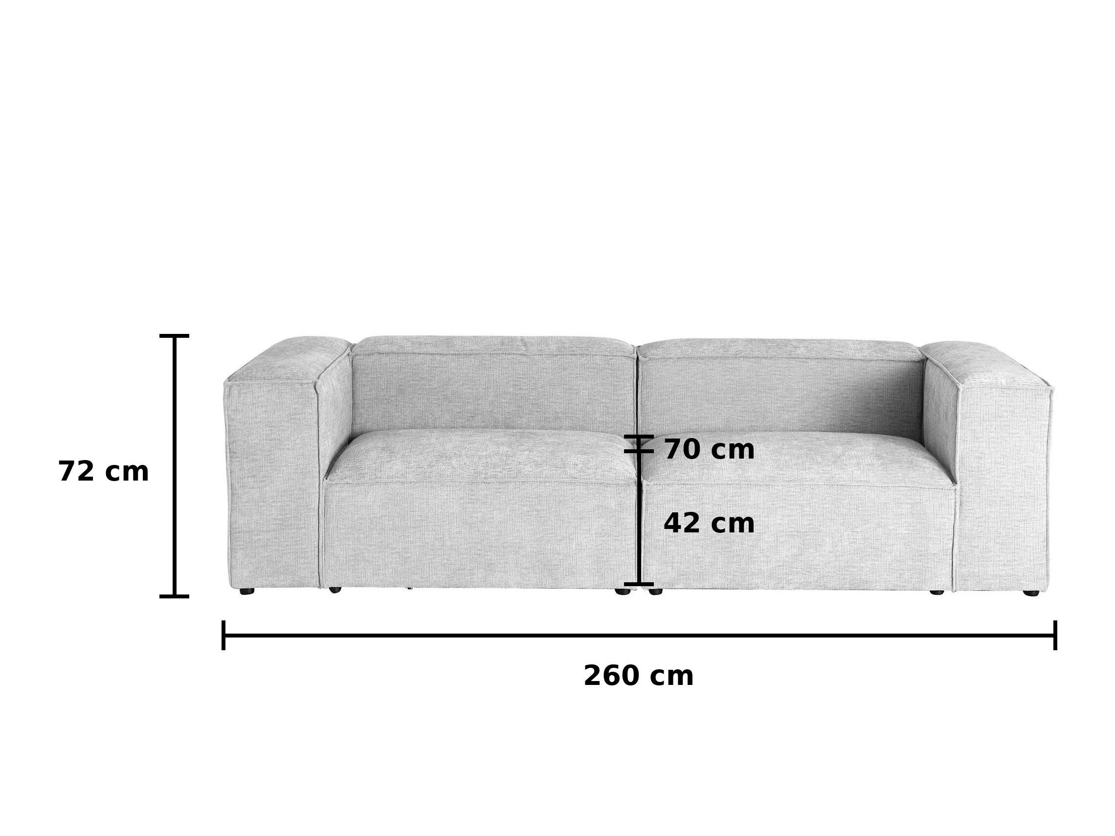 Modularan kauč Talcami 106 (Over the horizon Bež)