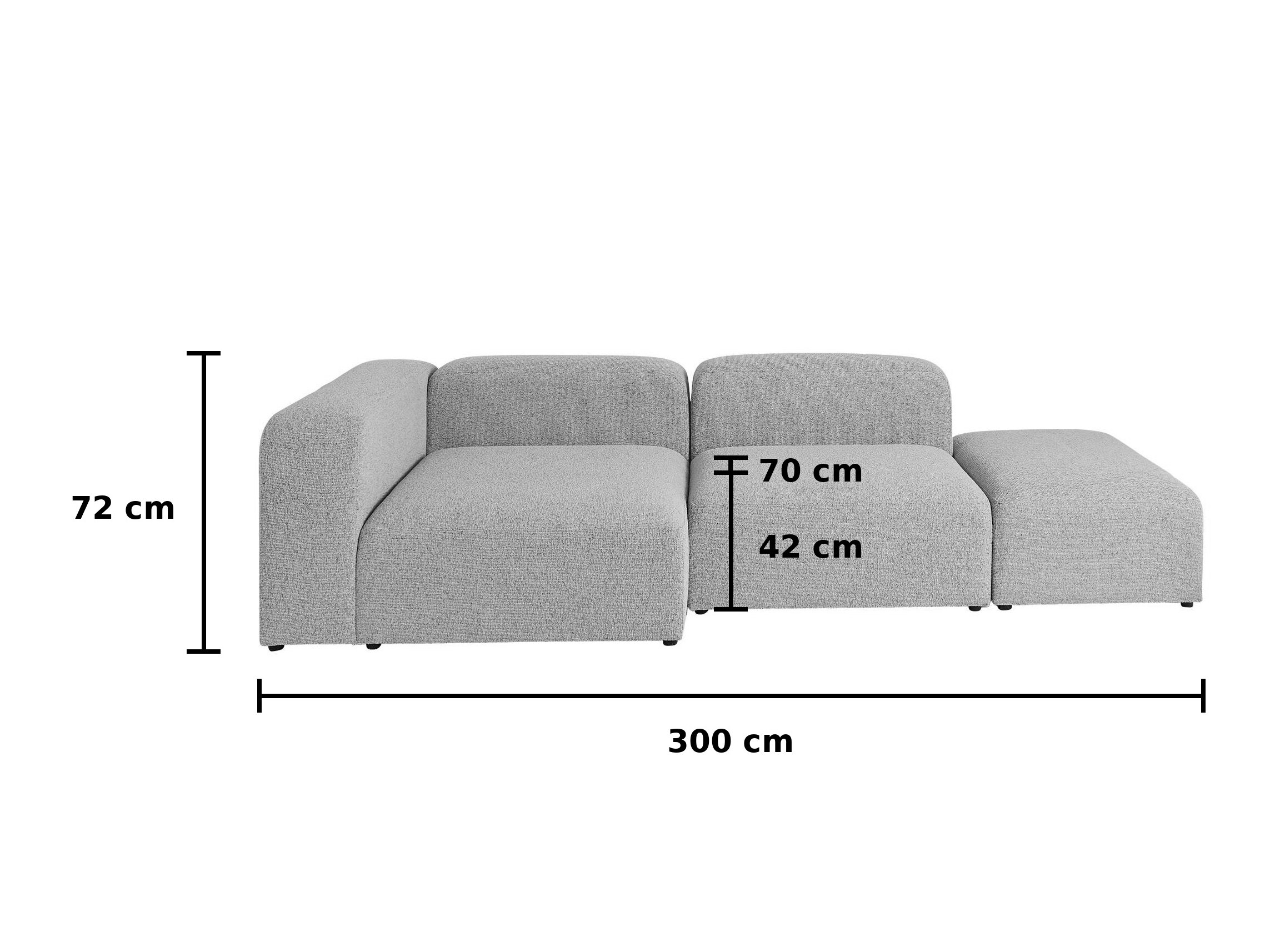 Modularna kutna garnitura Dunmonu 101 (Sorella Mint zelena)