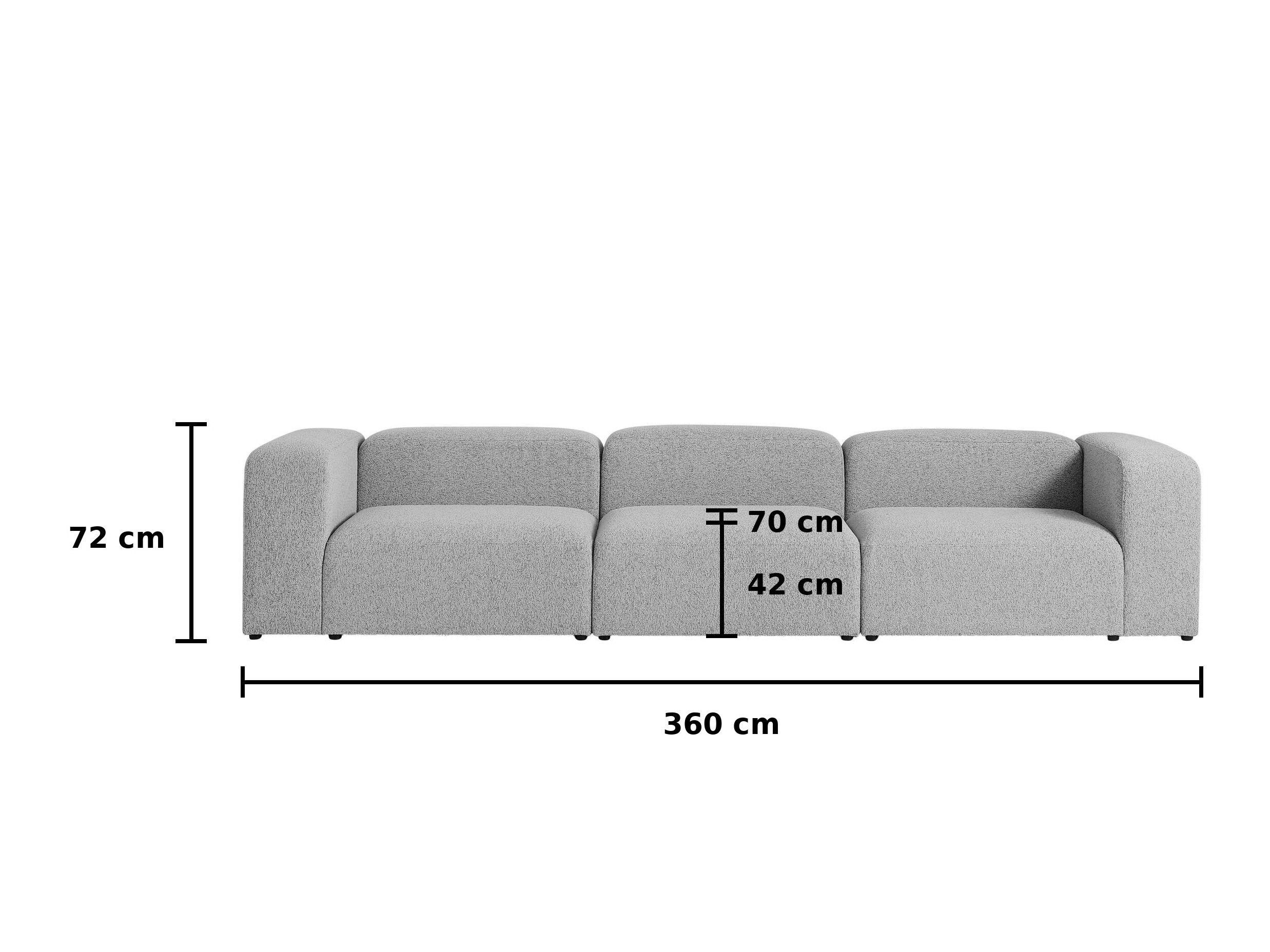 Modularan kauč Dunmonu 104 (Puente 52)