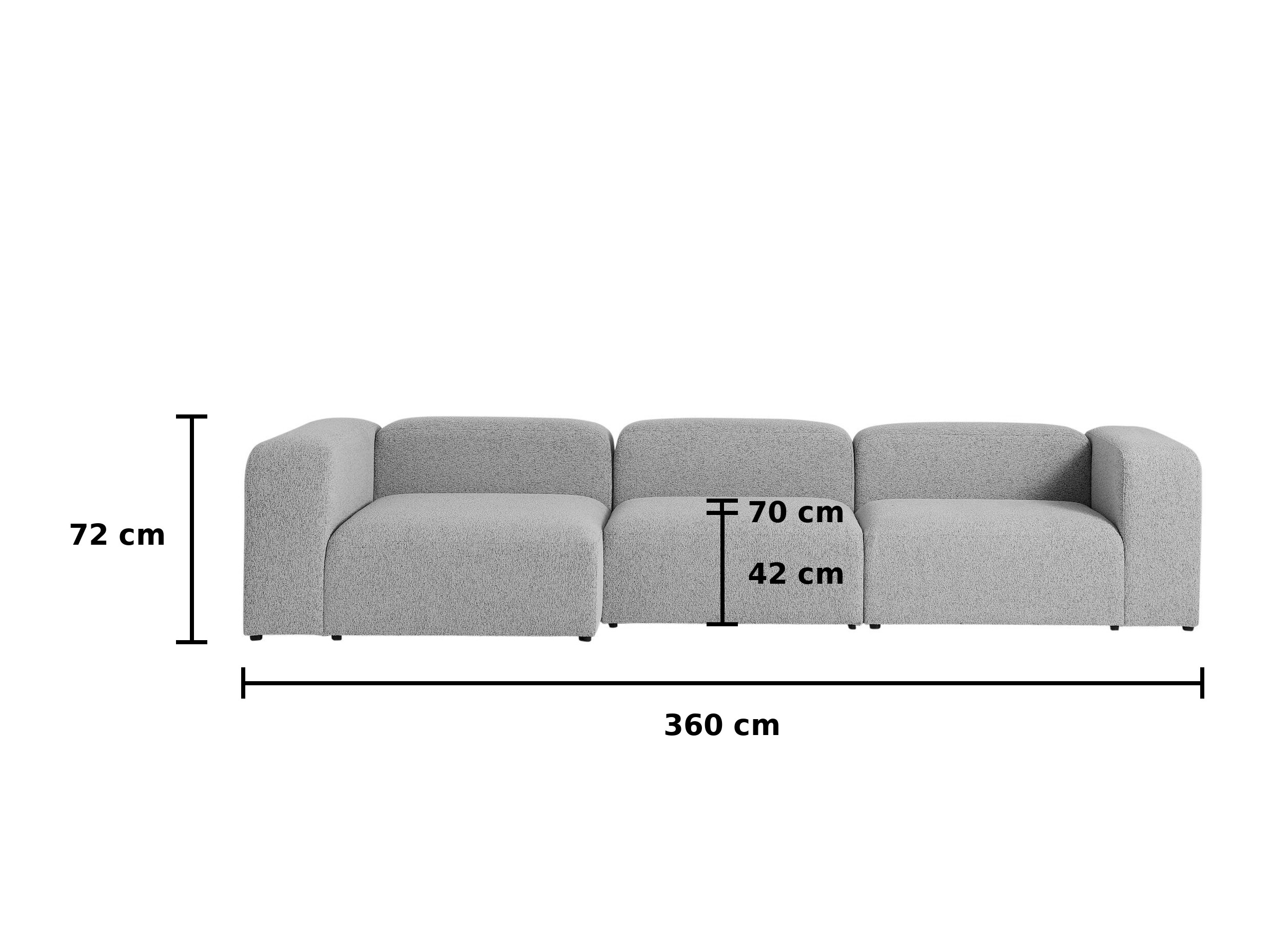 Modularna kutna garnitura Dunmonu 103 (Sorella Mint zelena)