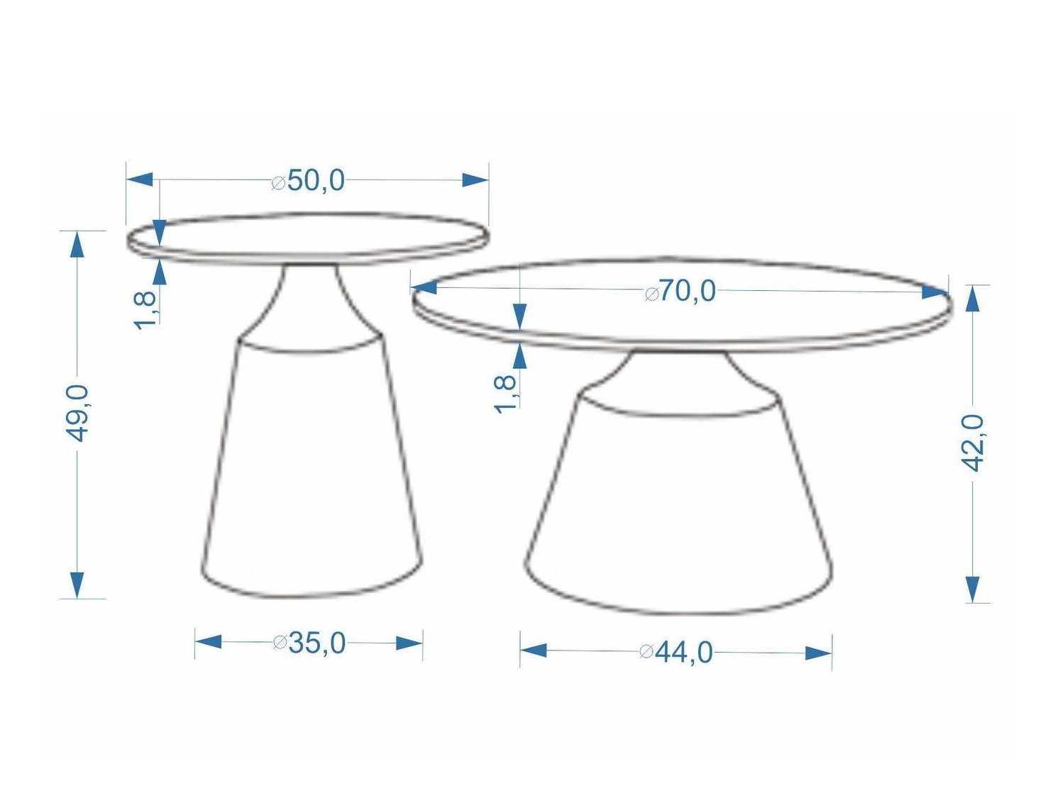 Set stolića za kavu Houston 2195